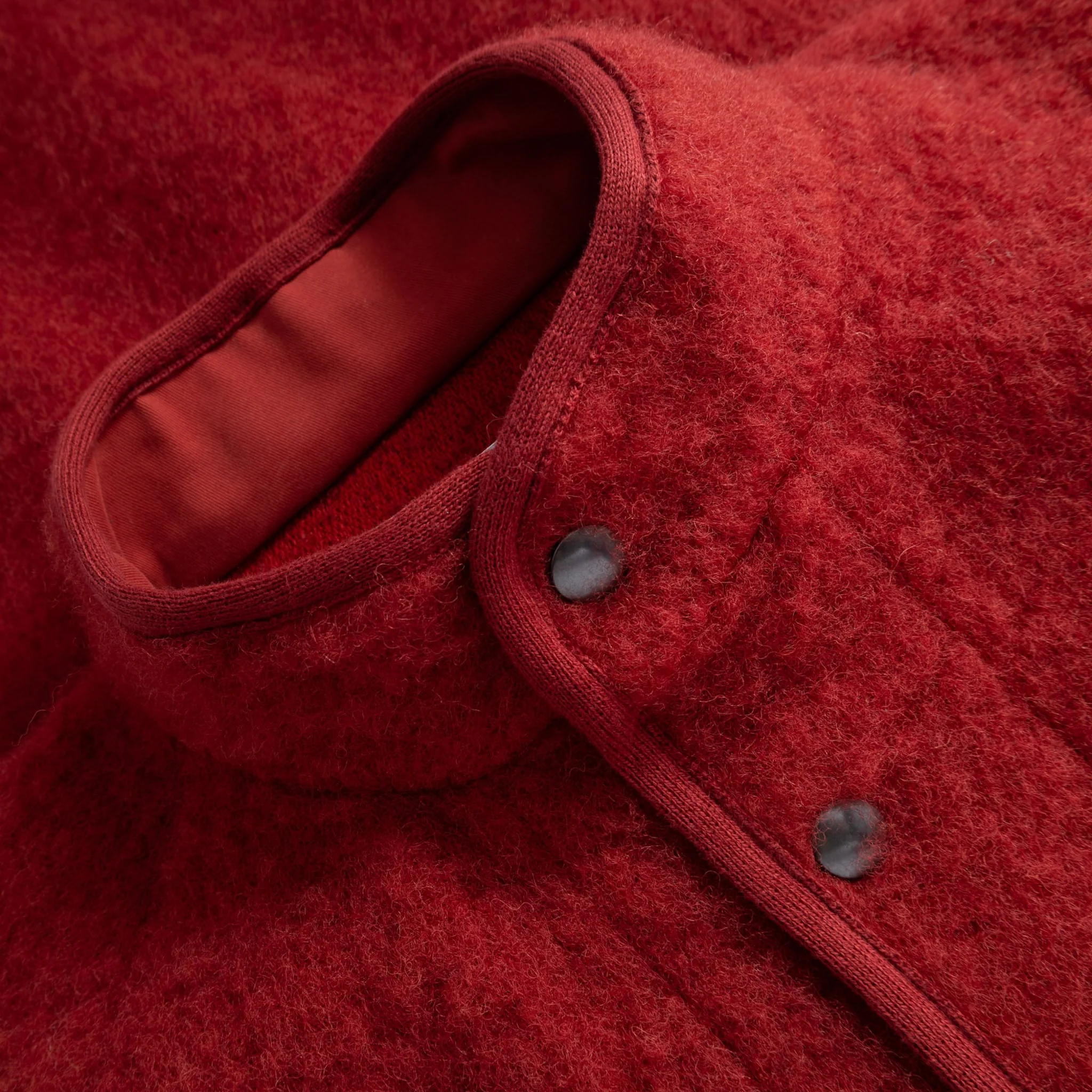 Contour Jacket Brushed Wool - Red - Image 3