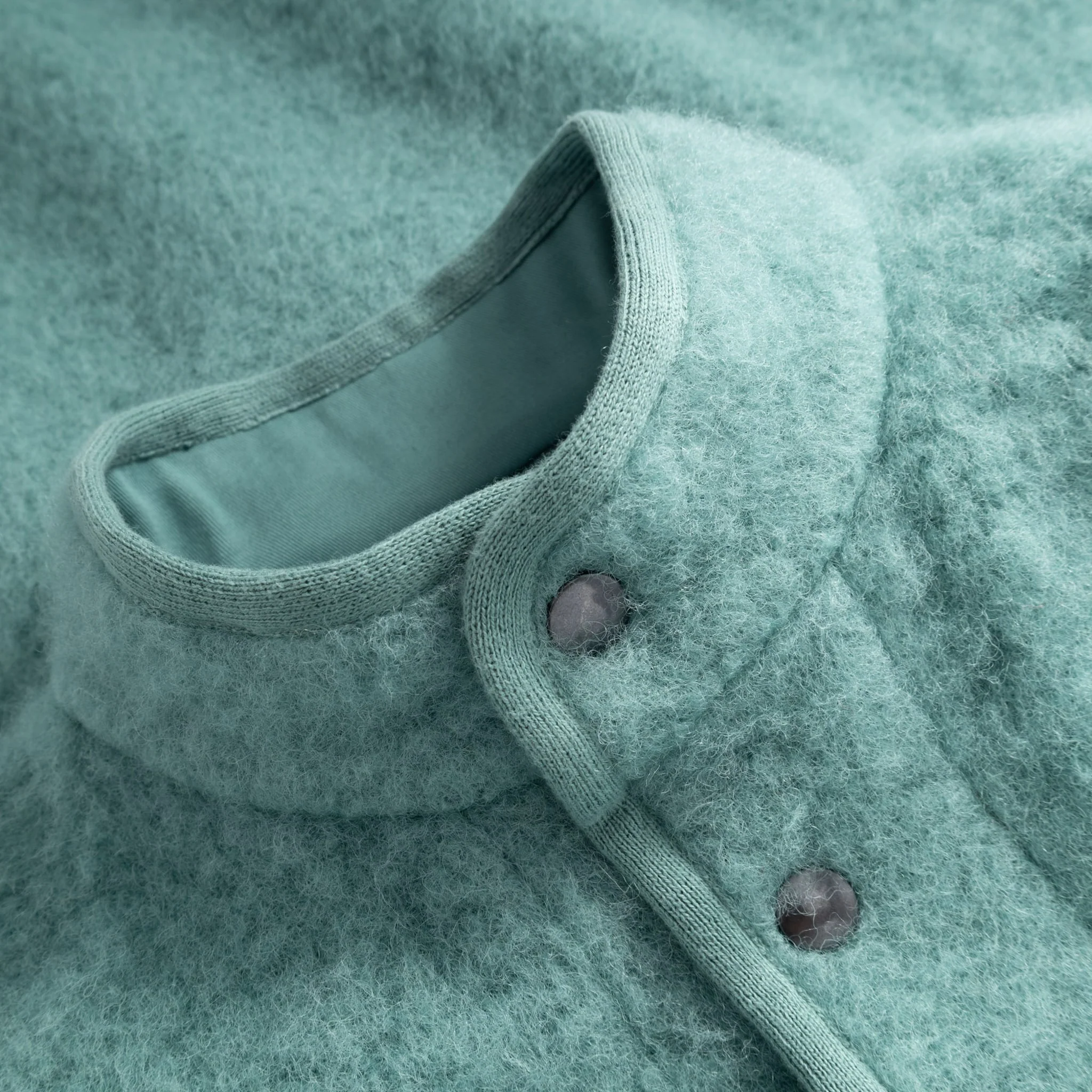 Contour Jacket Brushed Wool - Turquoise - Image 3