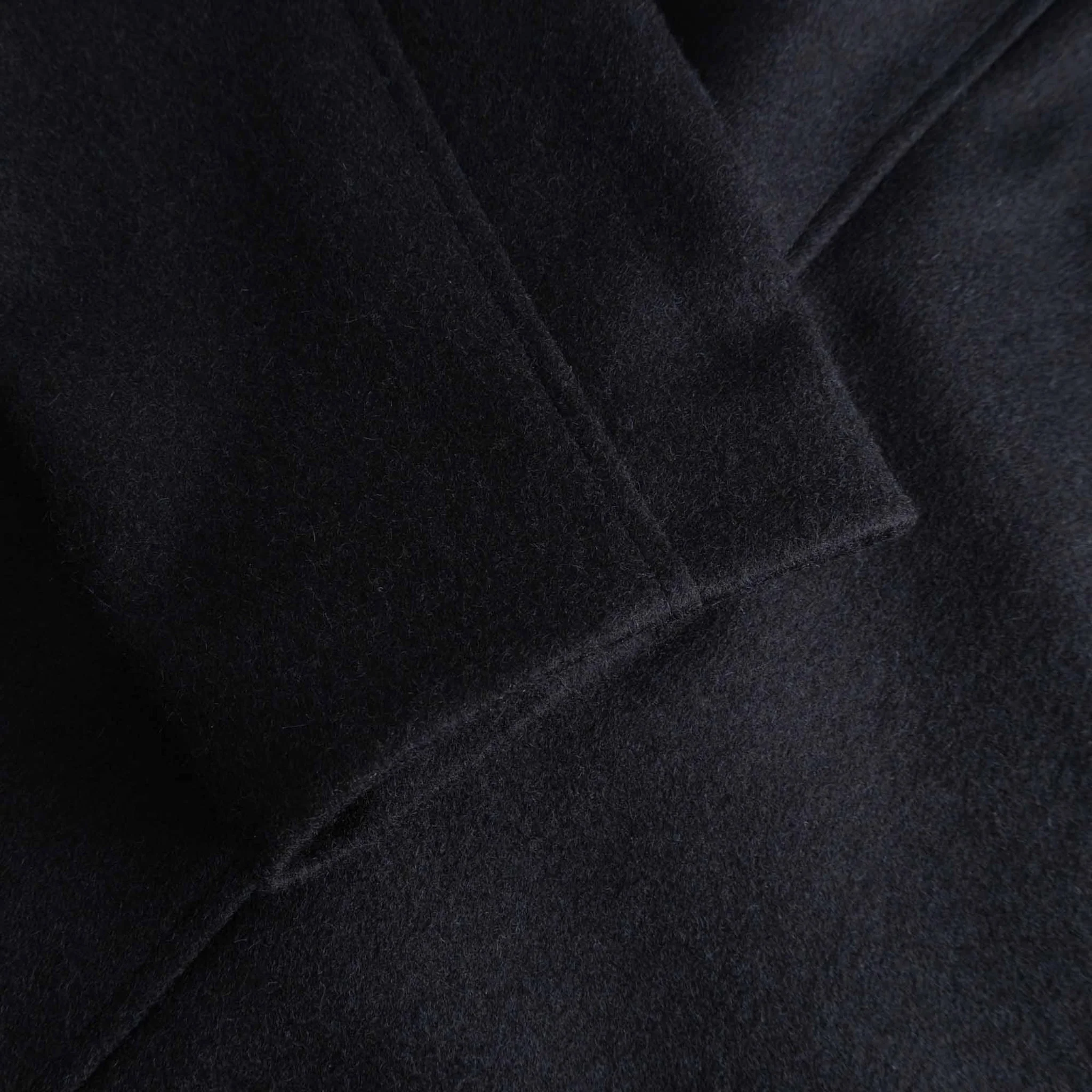 Utile Lined Coat Wool Melton - Midnight - Image 4
