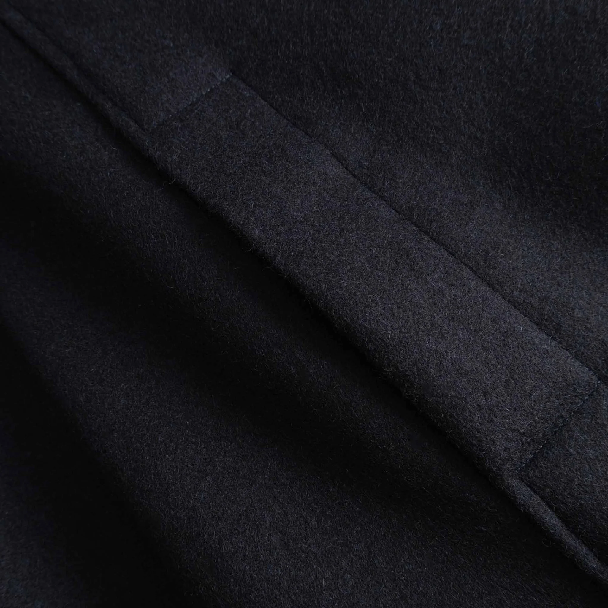 Utile Lined Coat Wool Melton - Midnight - Image 5