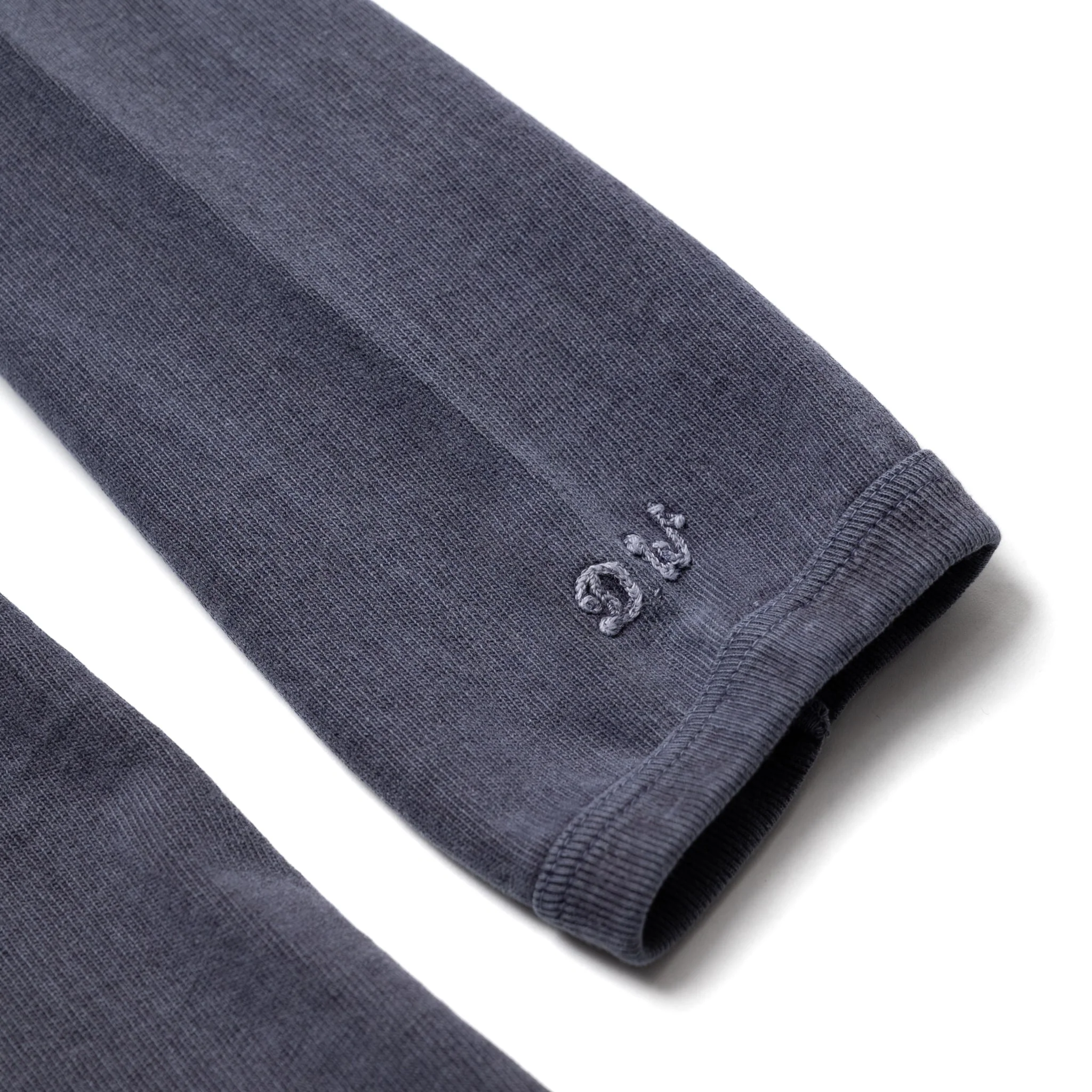 58001PD Heavyweight LS Tee Pigment Dye - Navy - Image 4
