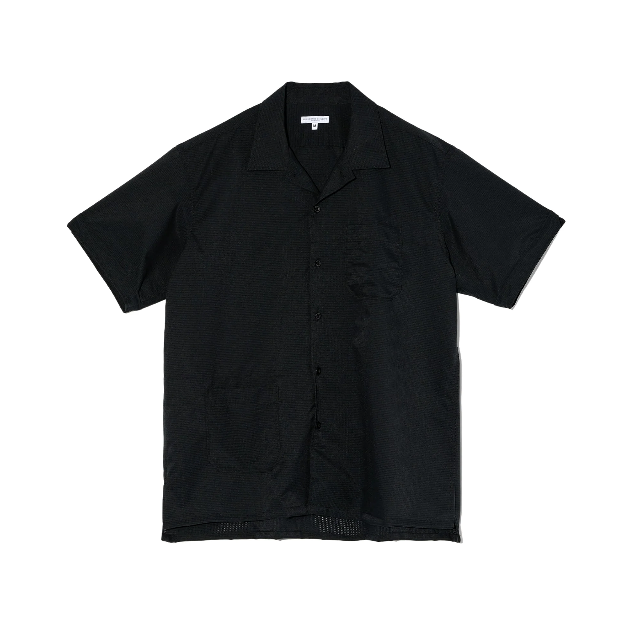 Camp Shirt - Black Polyester Mesh