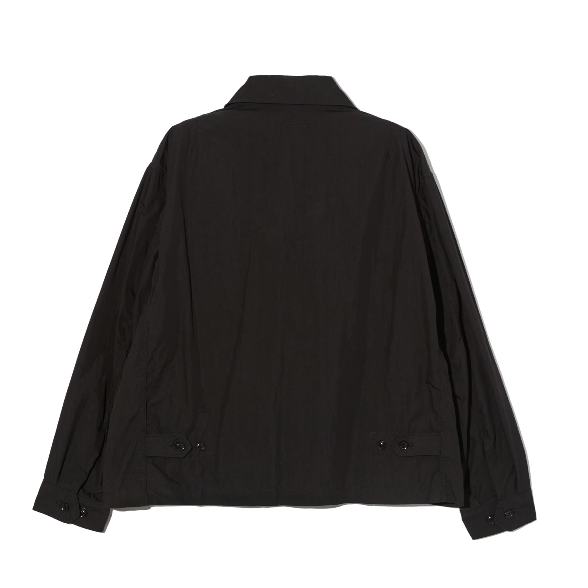Claigton Jacket - Black Lightweight Nyco Poplin - Image 2