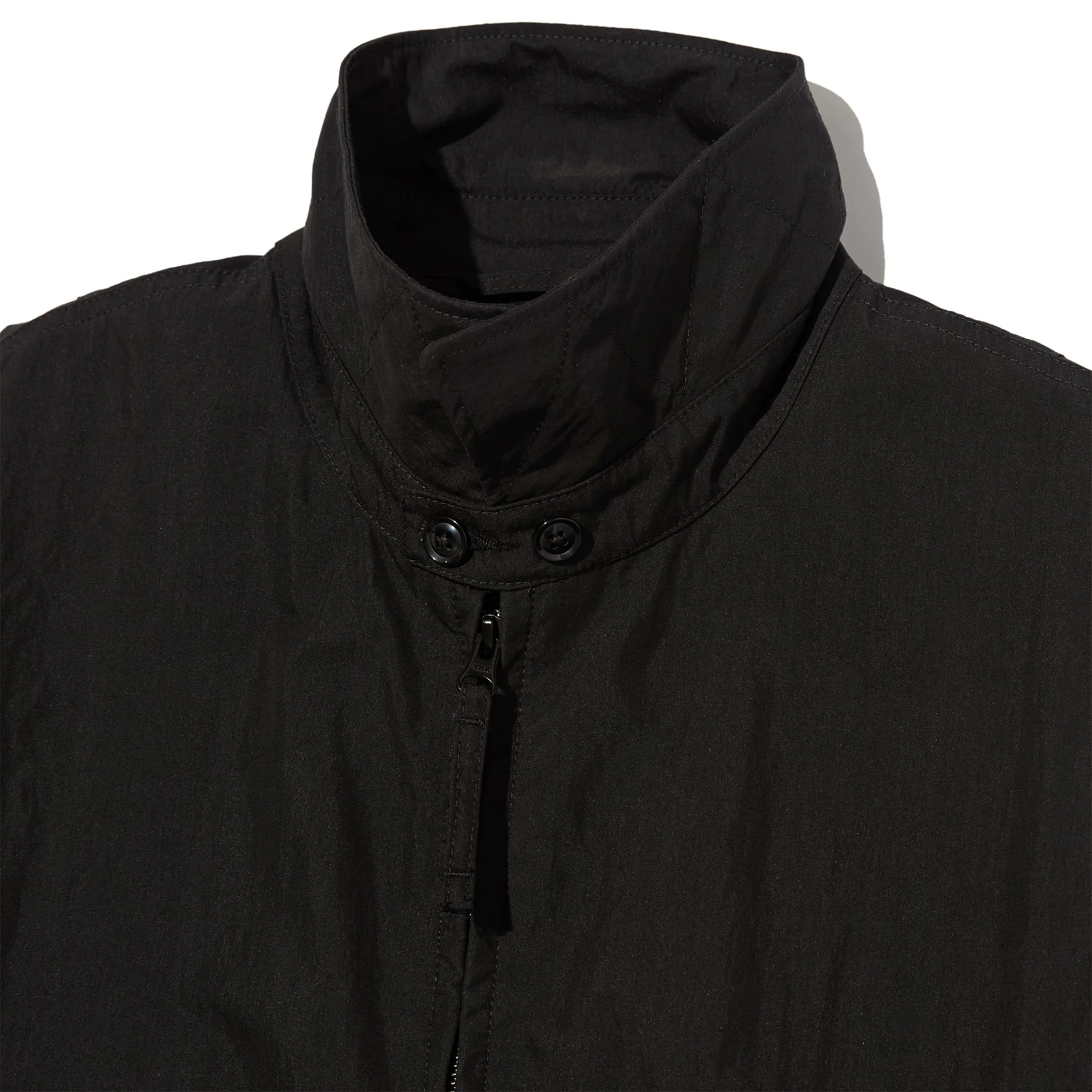 Claigton Jacket - Black Lightweight Nyco Poplin - Image 3