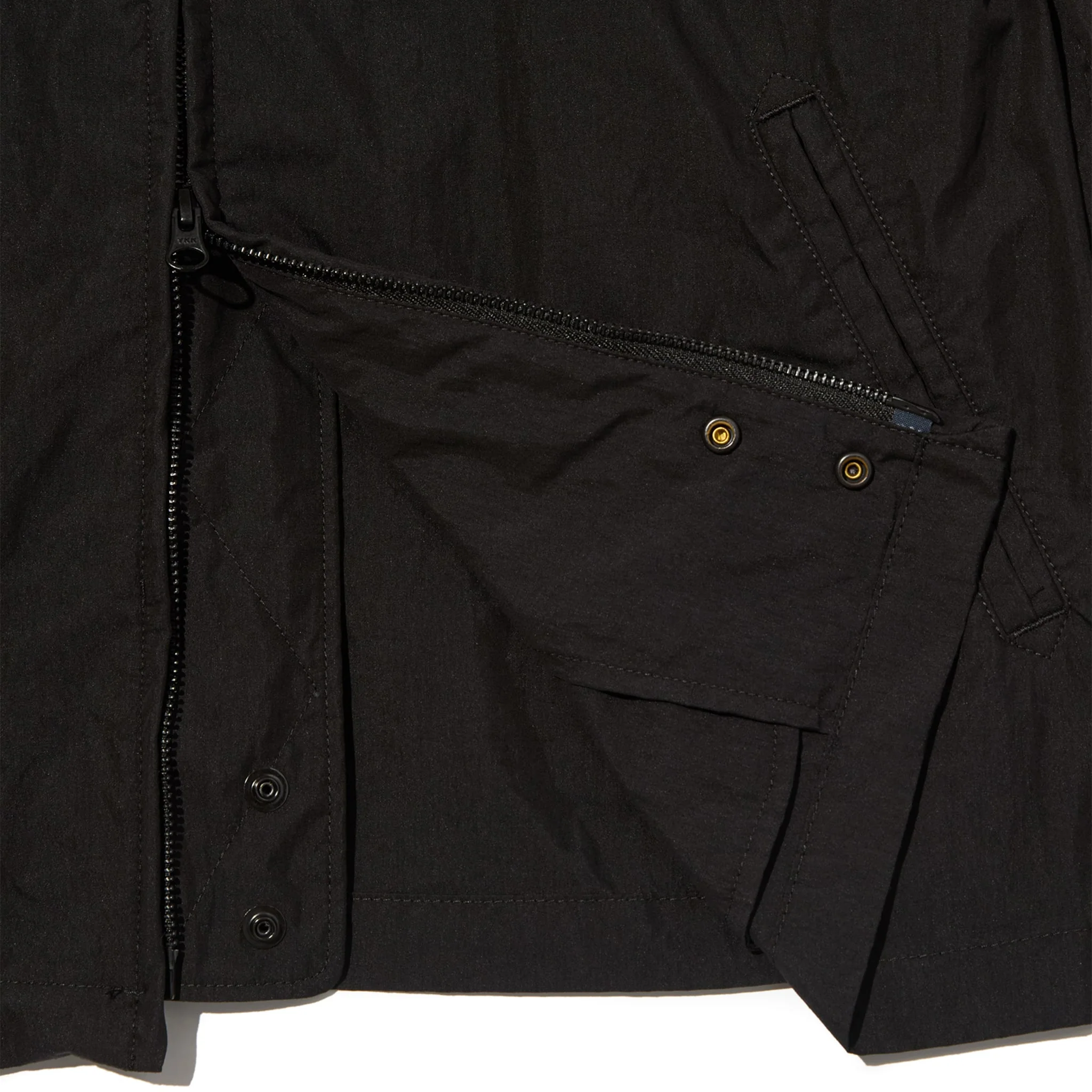 Claigton Jacket - Black Lightweight Nyco Poplin - Image 4