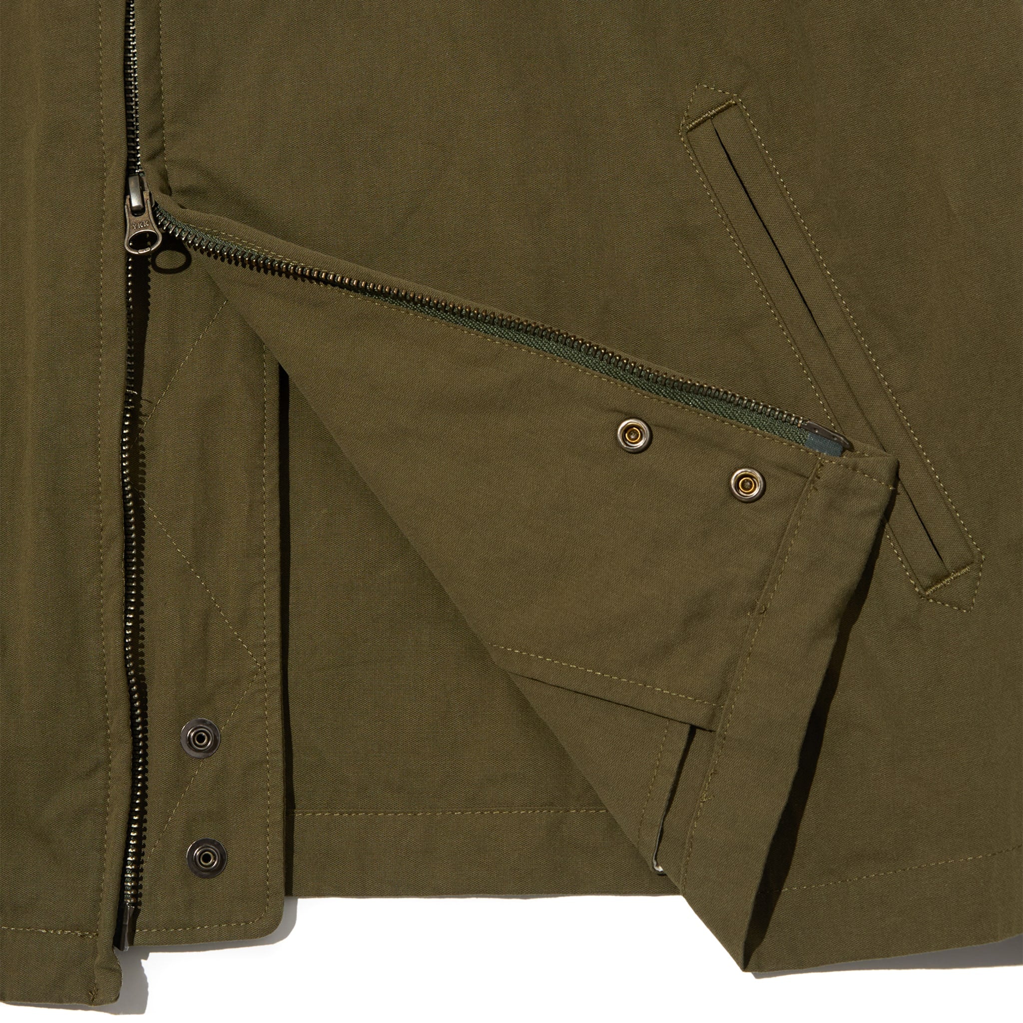 Claigton Jacket - Olive Cotton Sanded Cloth - Image 4