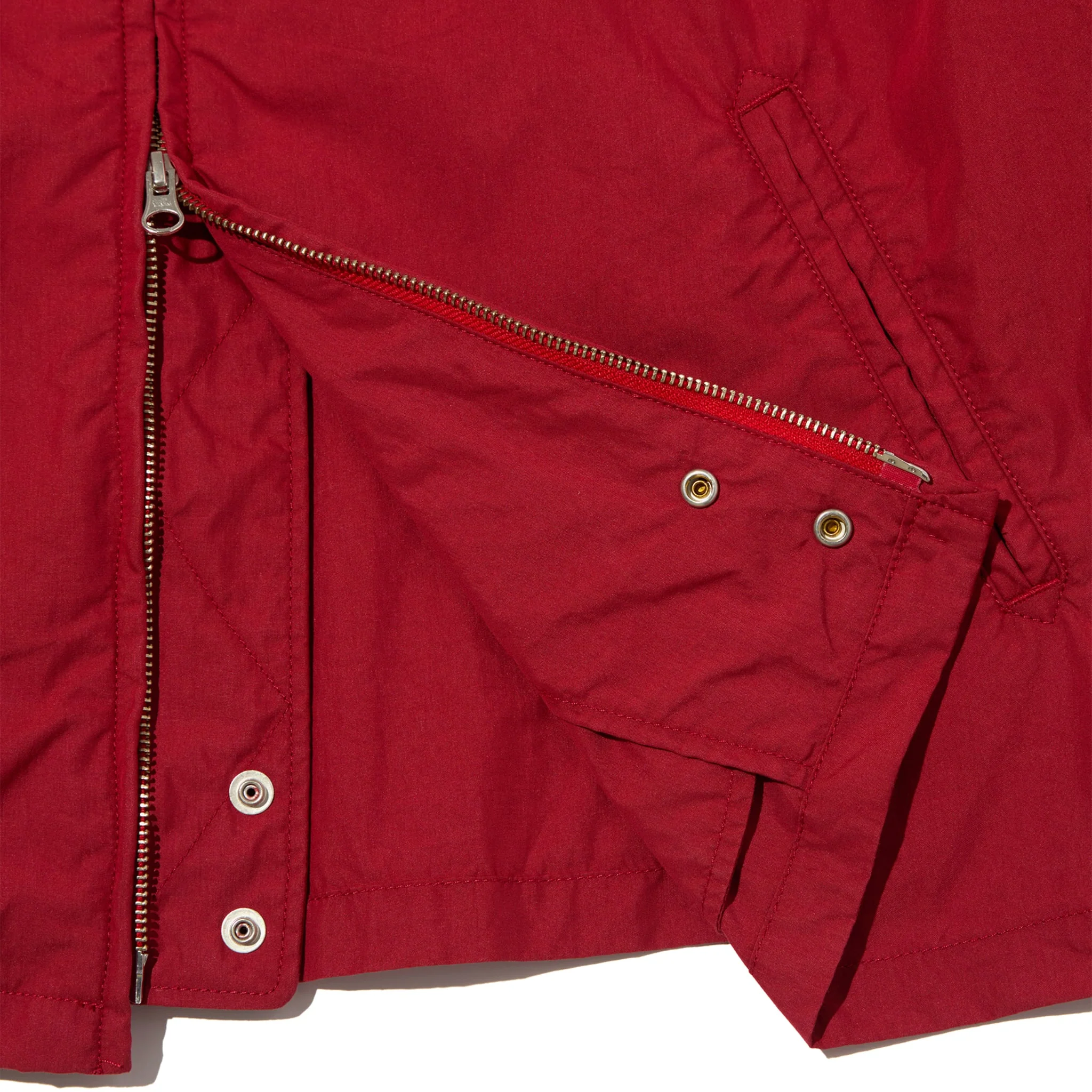 Claigton Jacket - Red Lightweight Nyco Poplin - Image 4