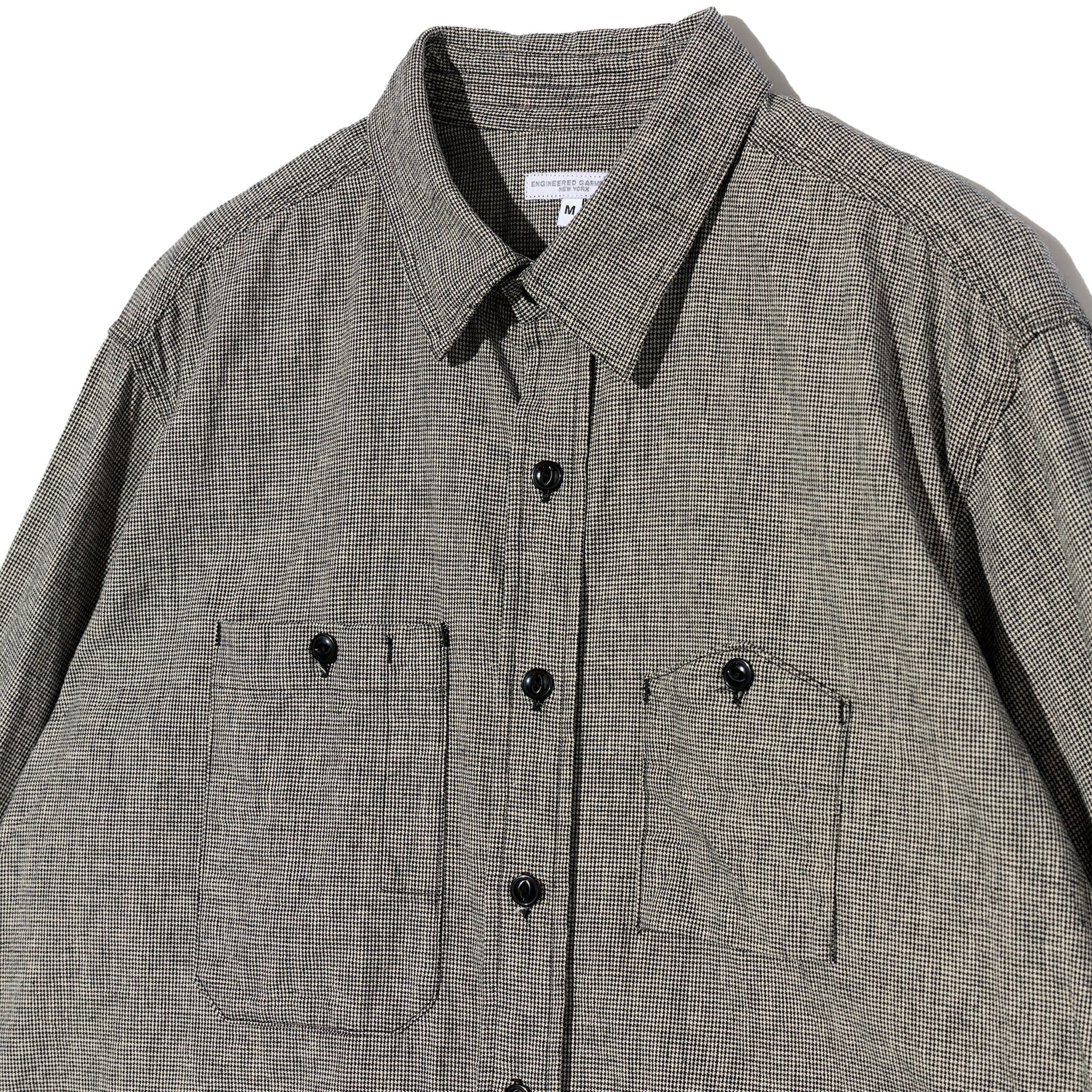 Work Shirt - Black/Grey CL Houndstooth - Image 3