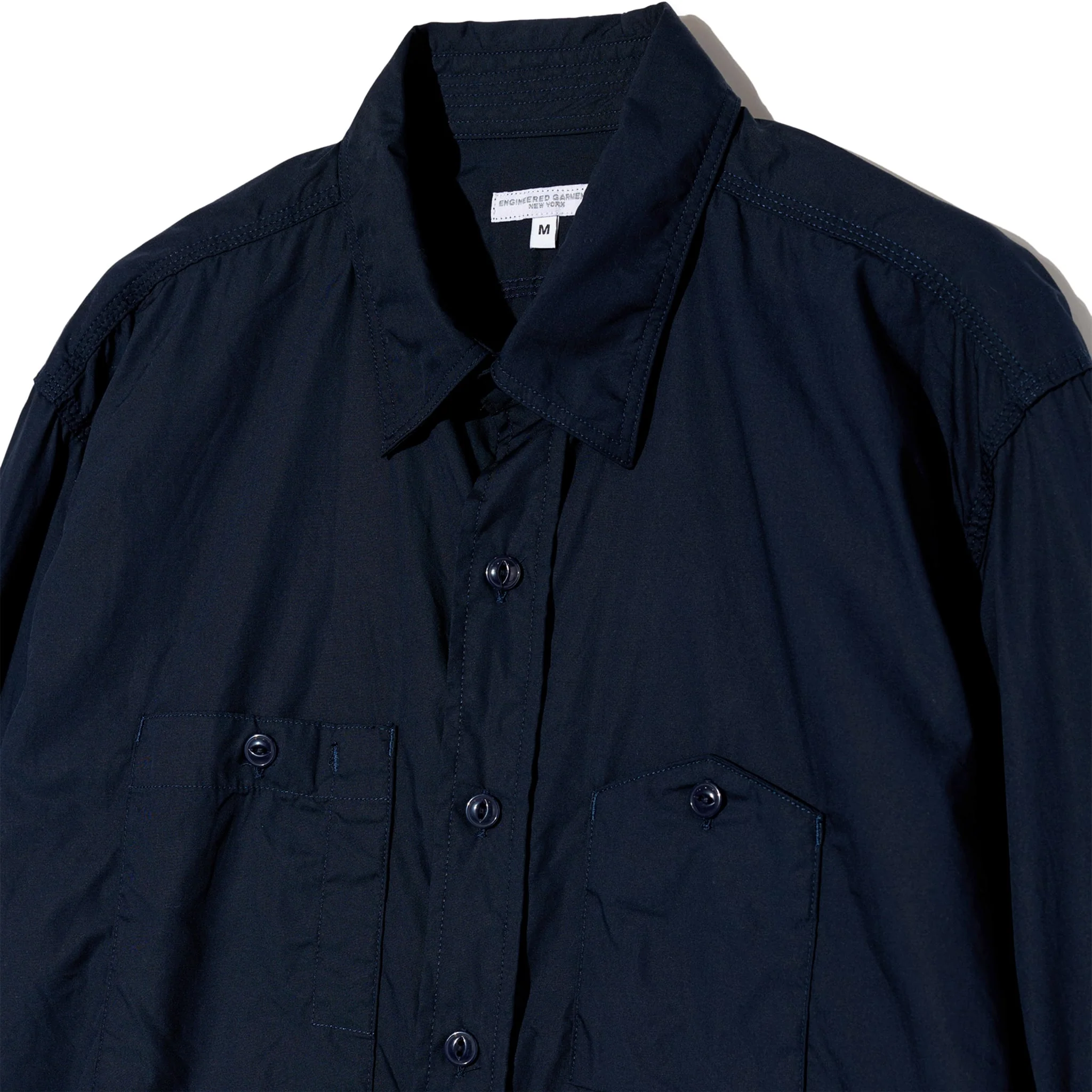 Work Shirt - Dark Navy Cotton Broadcloth - Image 3
