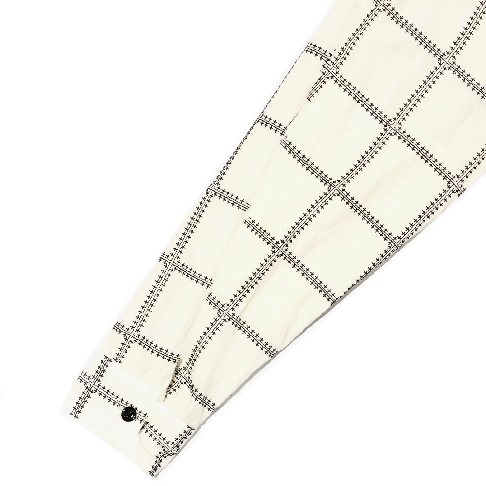 Work Shirt - White/Black CP Square Embroidery - Image 4