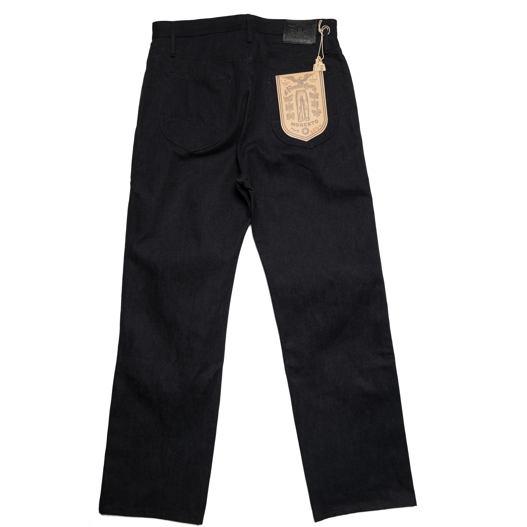 Modesto Straight 14.25 Ounce Black Grey Denim - Image 3