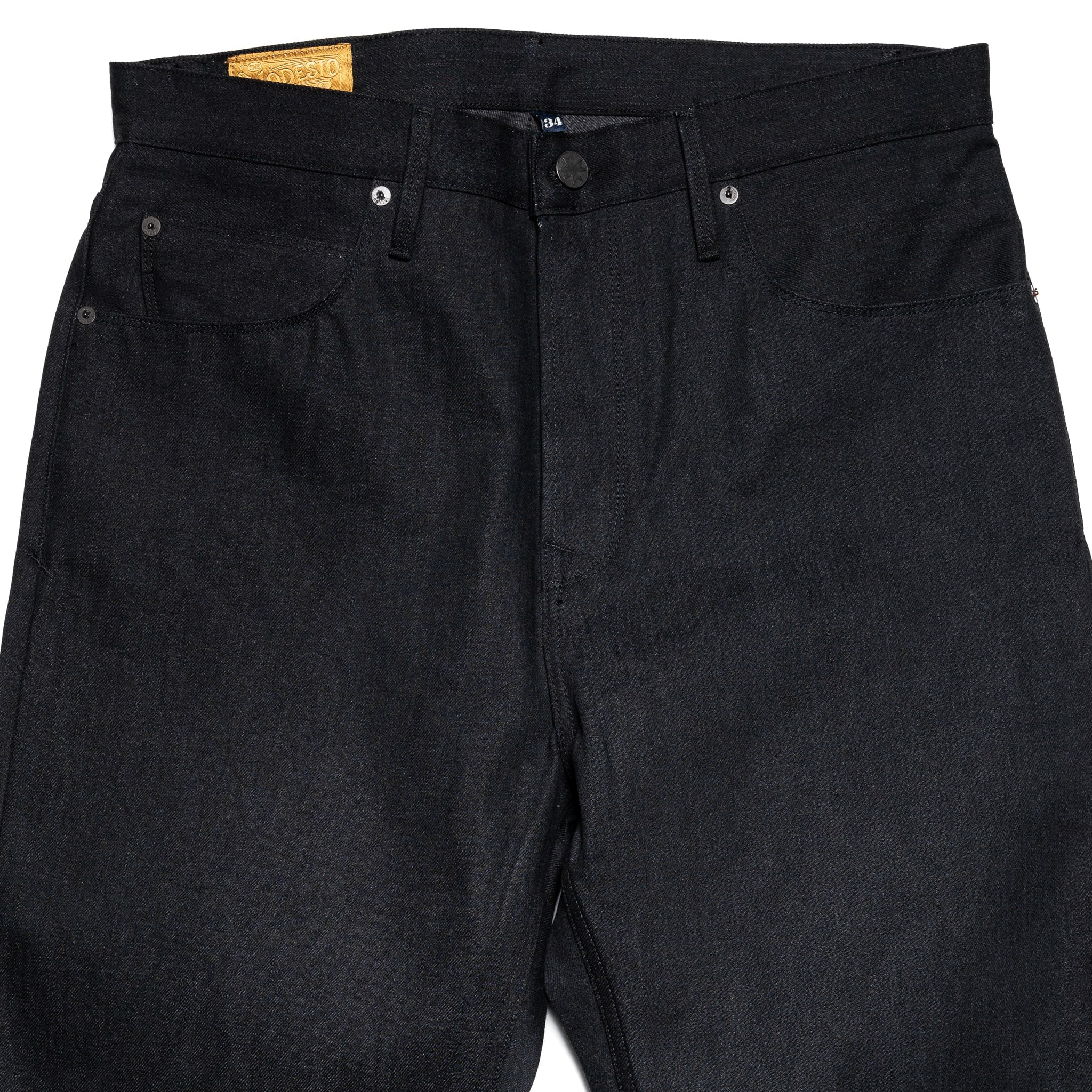 Modesto Straight 14.25 Ounce Black Grey Denim - Image 4