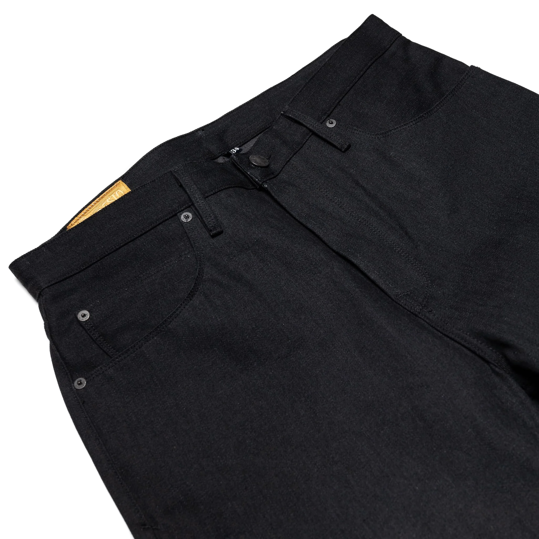 Modesto Straight 14.25 Ounce Black Grey Denim - Image 5