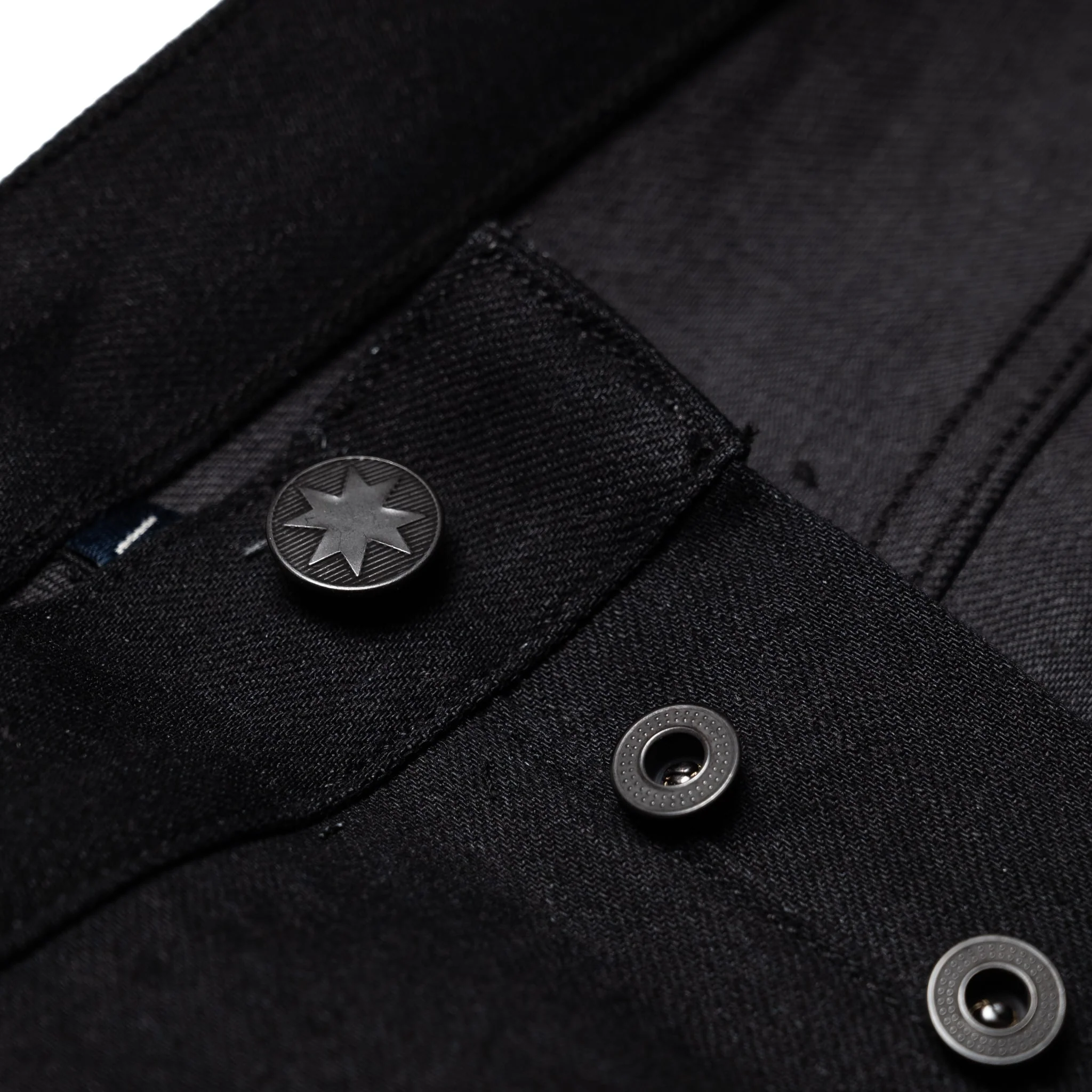 Modesto Straight 14.25 Ounce Black Grey Denim - Image 8