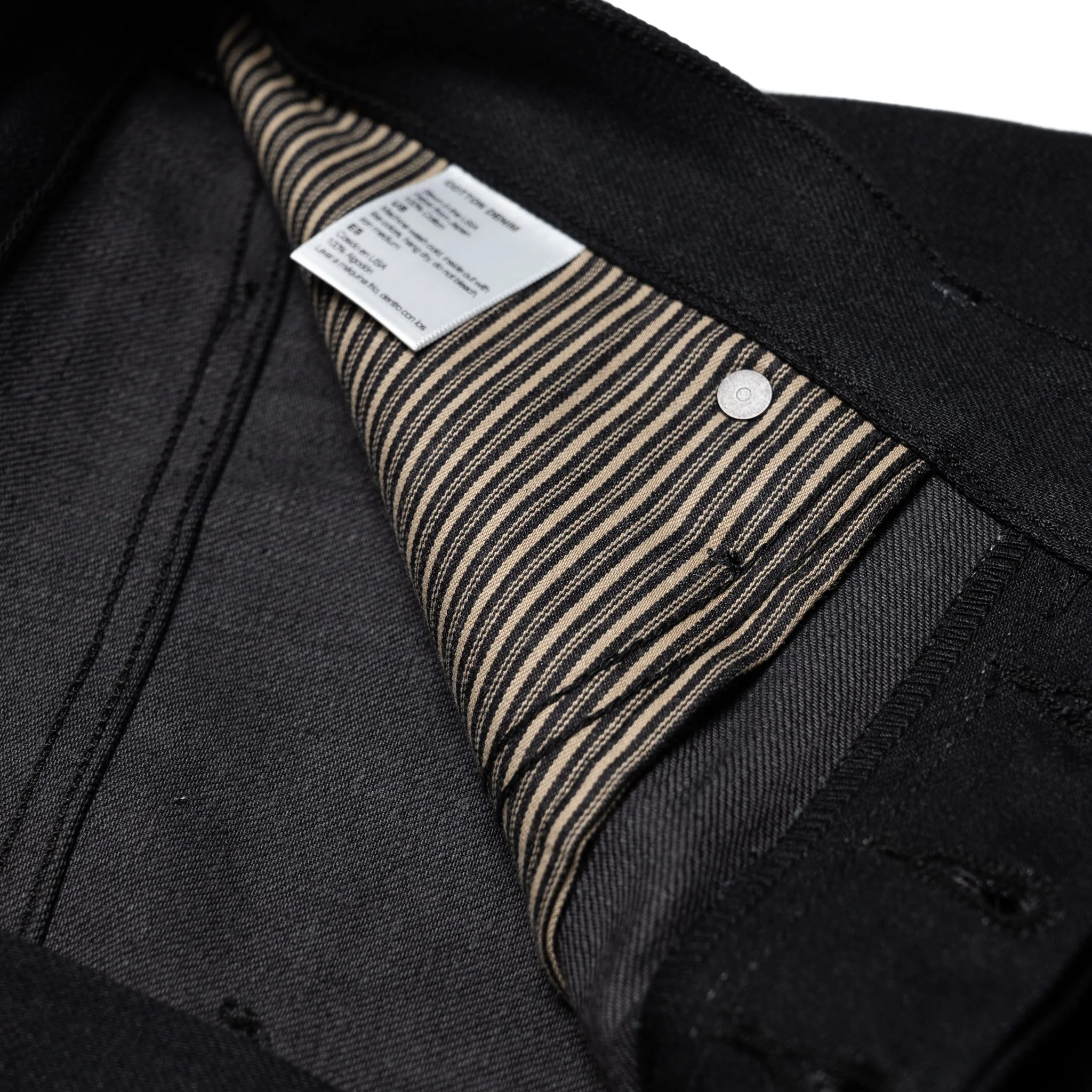 Modesto Straight 14.25 Ounce Black Grey Denim - Image 9