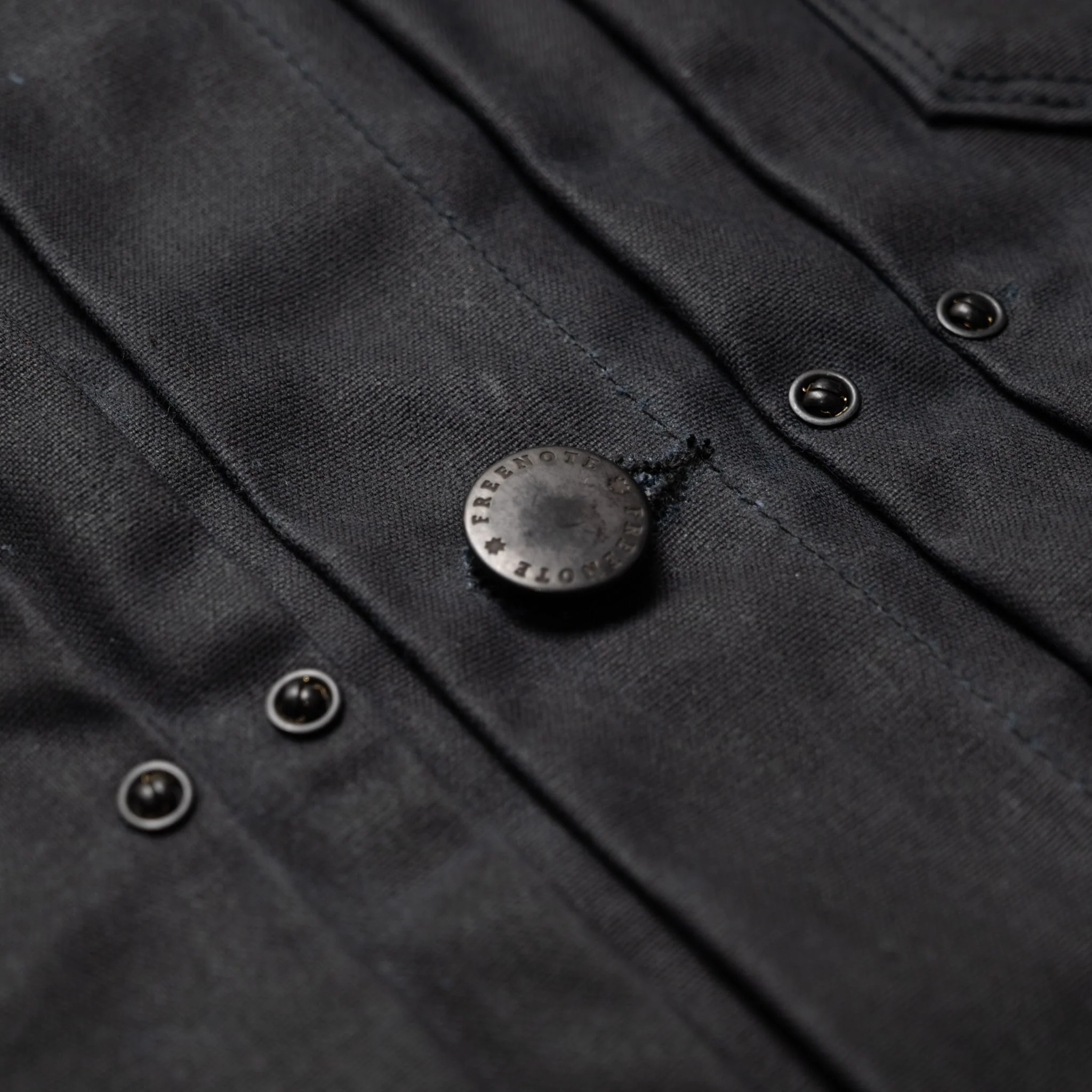 RJ-1 Riders Jacket Waxed Canvas - Black (Olive Lining) - Image 5
