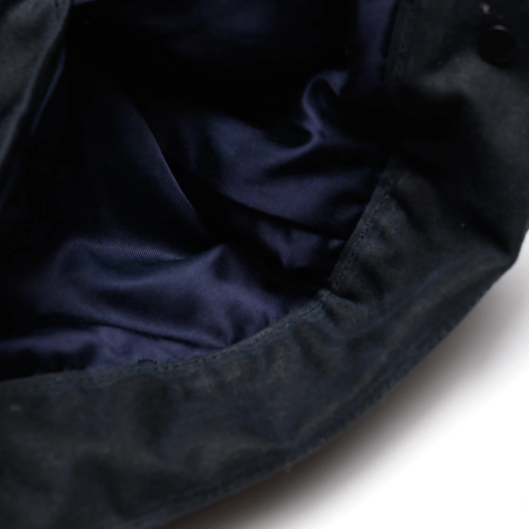 RJ-1 Riders Jacket Waxed Canvas - Black (Red Lining) - Image 9