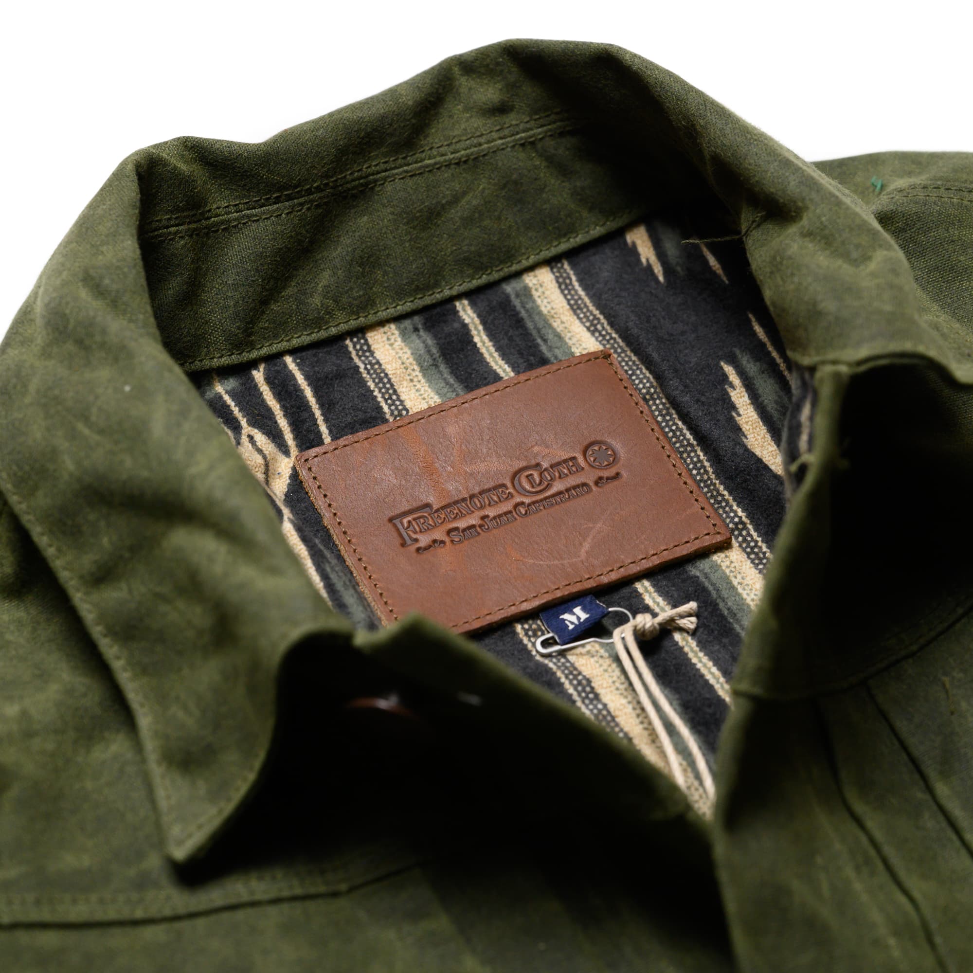 RJ-1 Riders Jacket Waxed Canvas - Olive (Olive Lining) - Image 3