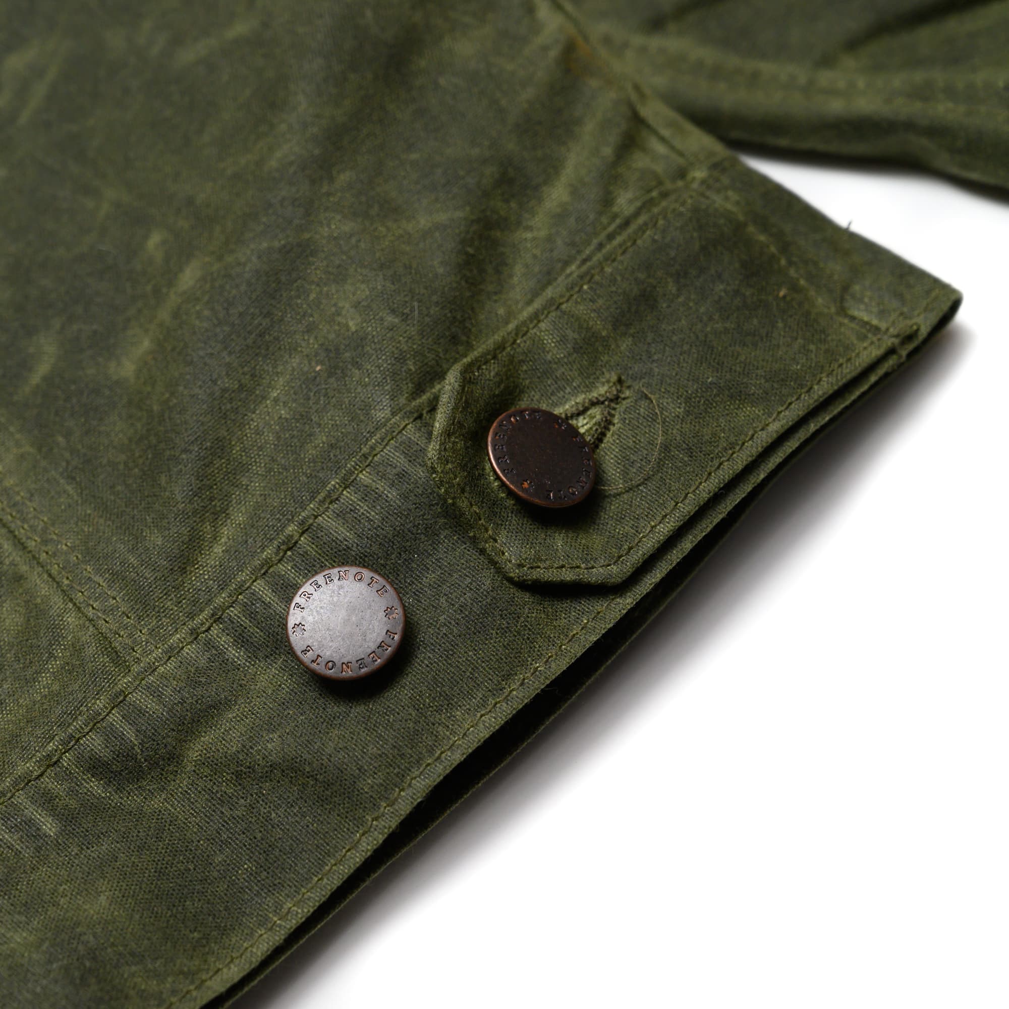 RJ-1 Riders Jacket Waxed Canvas - Olive (Olive Lining) - Image 7