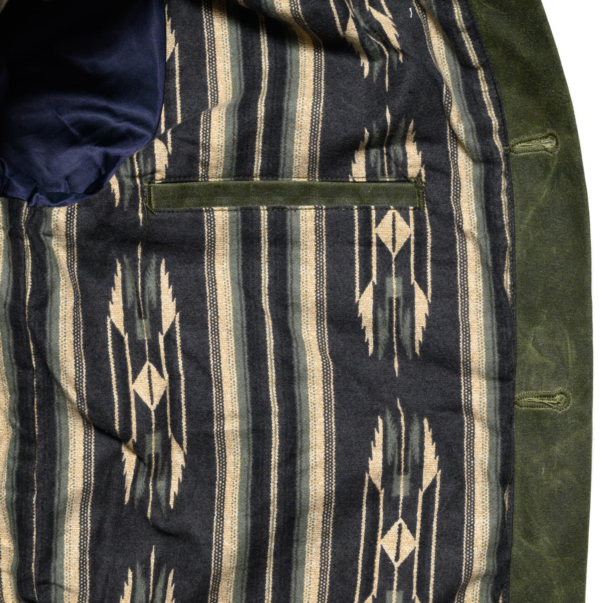 RJ-1 Riders Jacket Waxed Canvas - Olive (Olive Lining) - Image 8