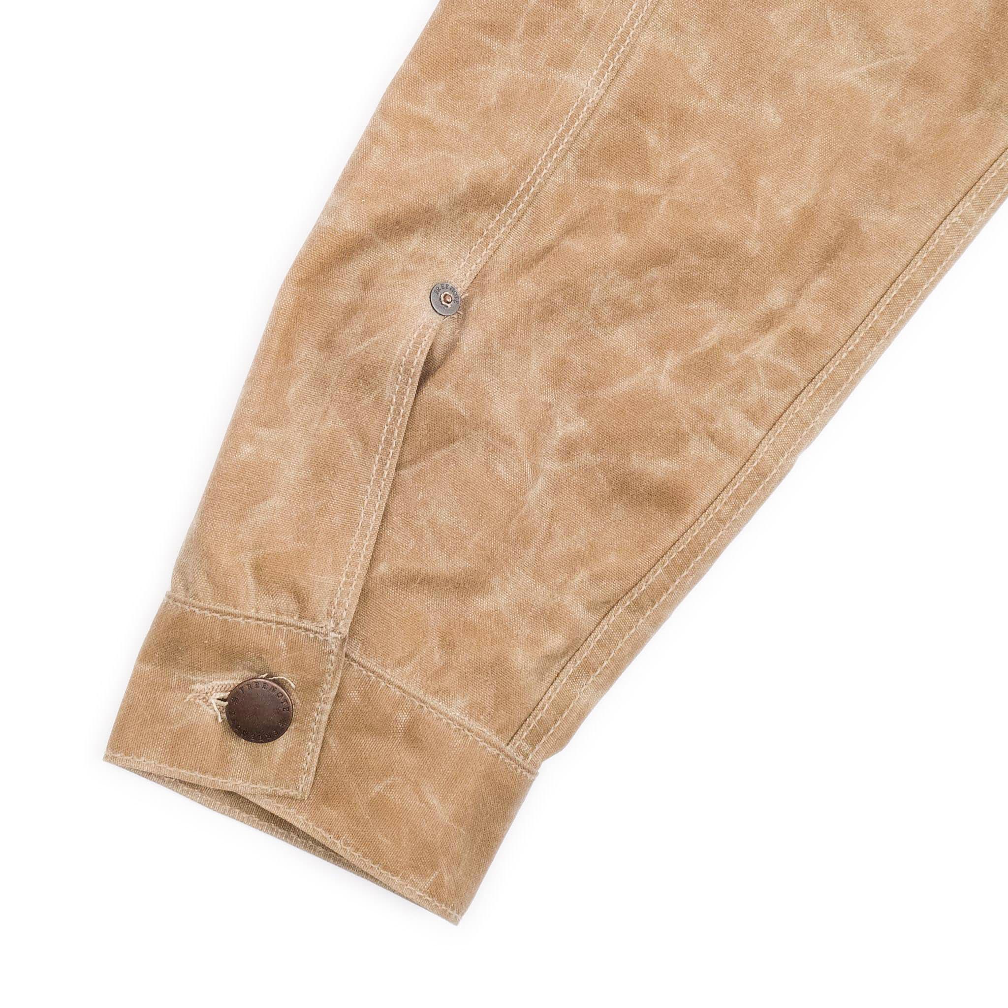 RJ-1 Riders Jacket Waxed Canvas - Tumbleweed (Red Lining) - Image 3
