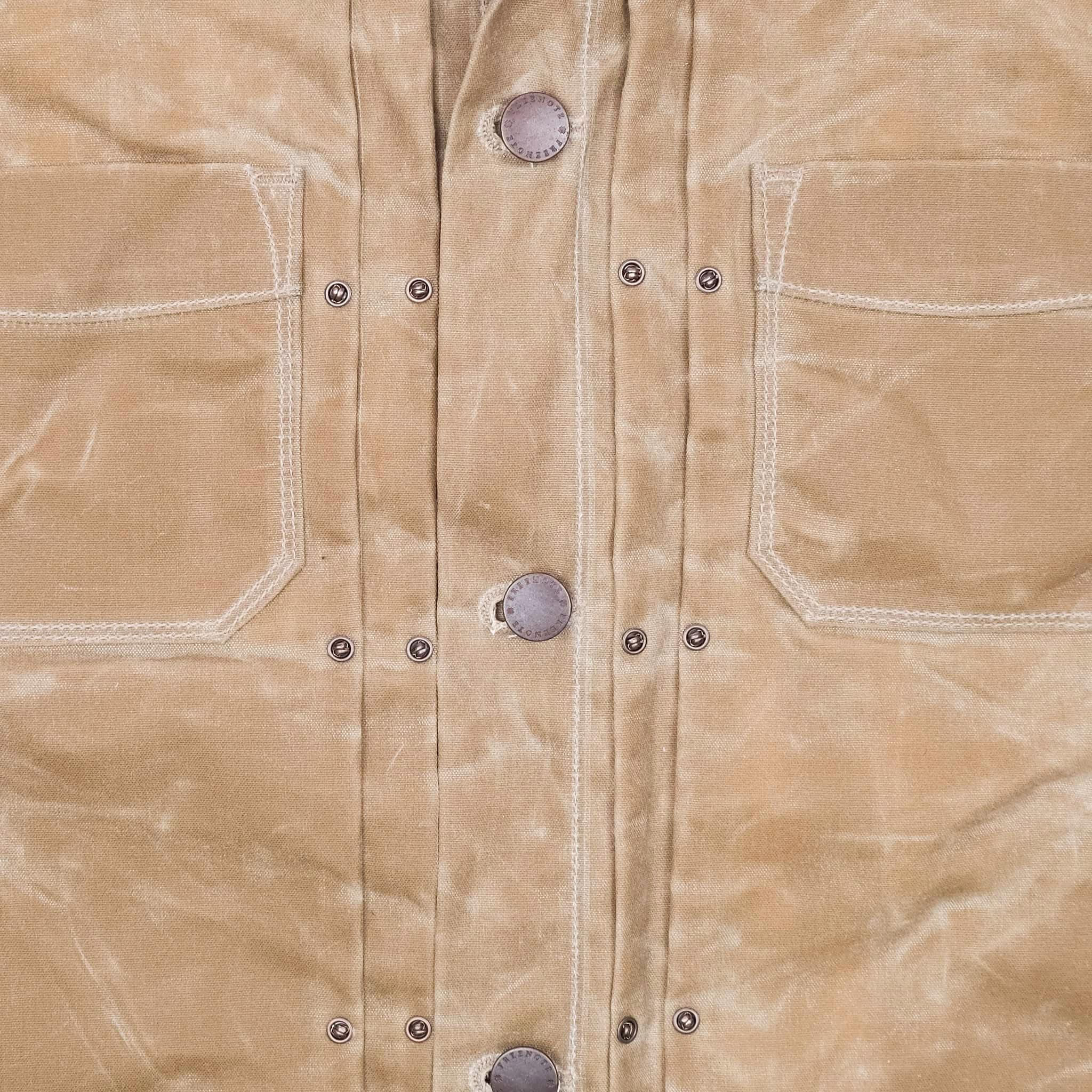 RJ-1 Riders Jacket Waxed Canvas - Tumbleweed (Red Lining) - Image 4