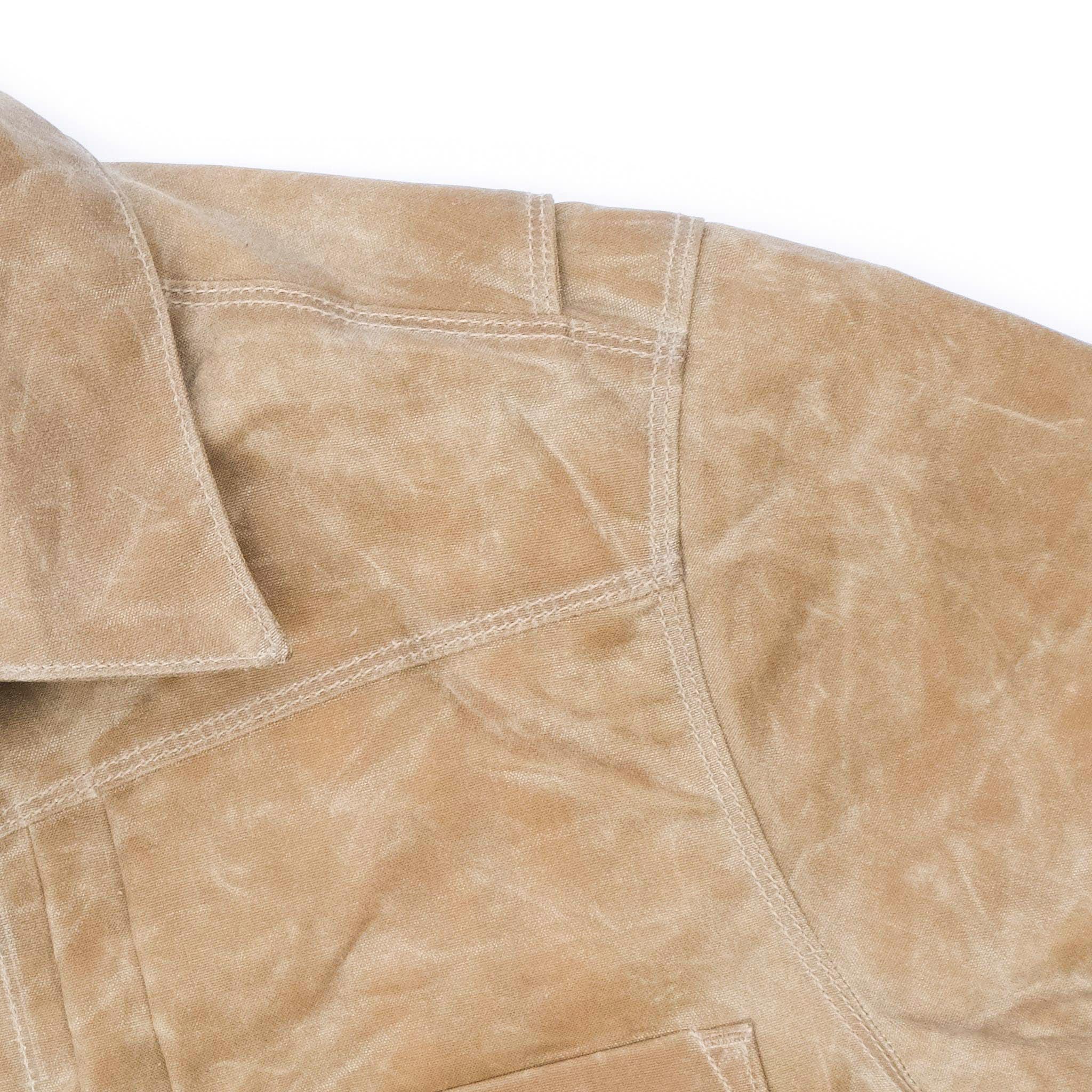 RJ-1 Riders Jacket Waxed Canvas - Tumbleweed (Red Lining) - Image 8