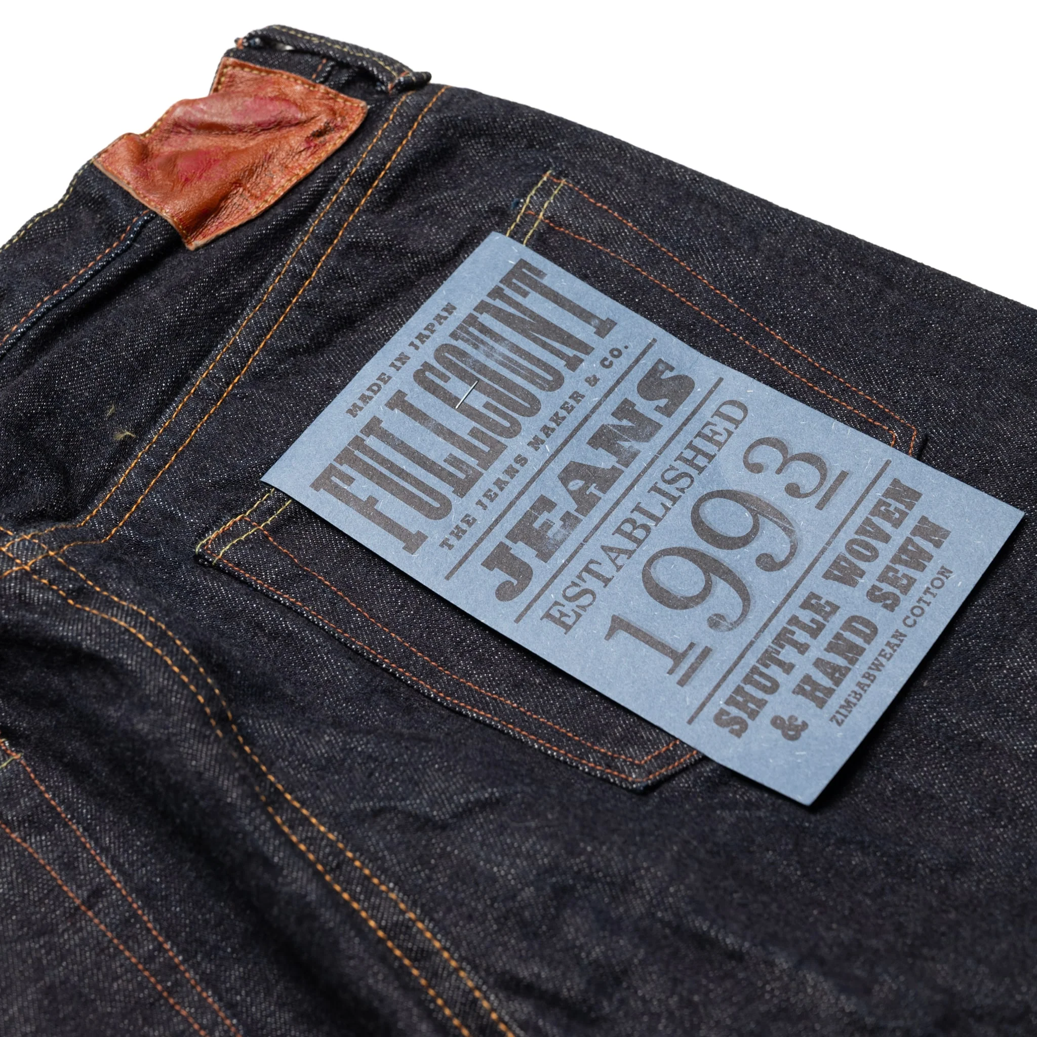 1109XXW Slim Heavy 15.5oz Selvedge Denim - Image 8