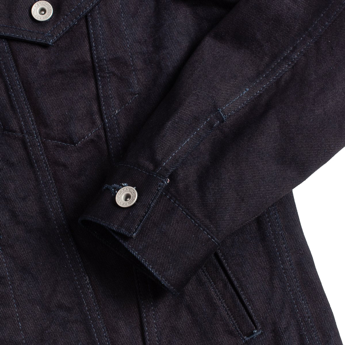 IH-526J-142ib - 14oz Selvedge Denim Modified Type III - Indigo/Black - Image 3