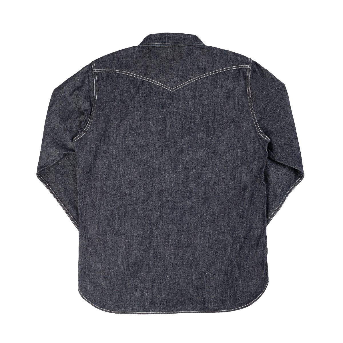 IHSH-320-IND - 10oz Selvedge Denim Western Shirt - Indigo - Image 2