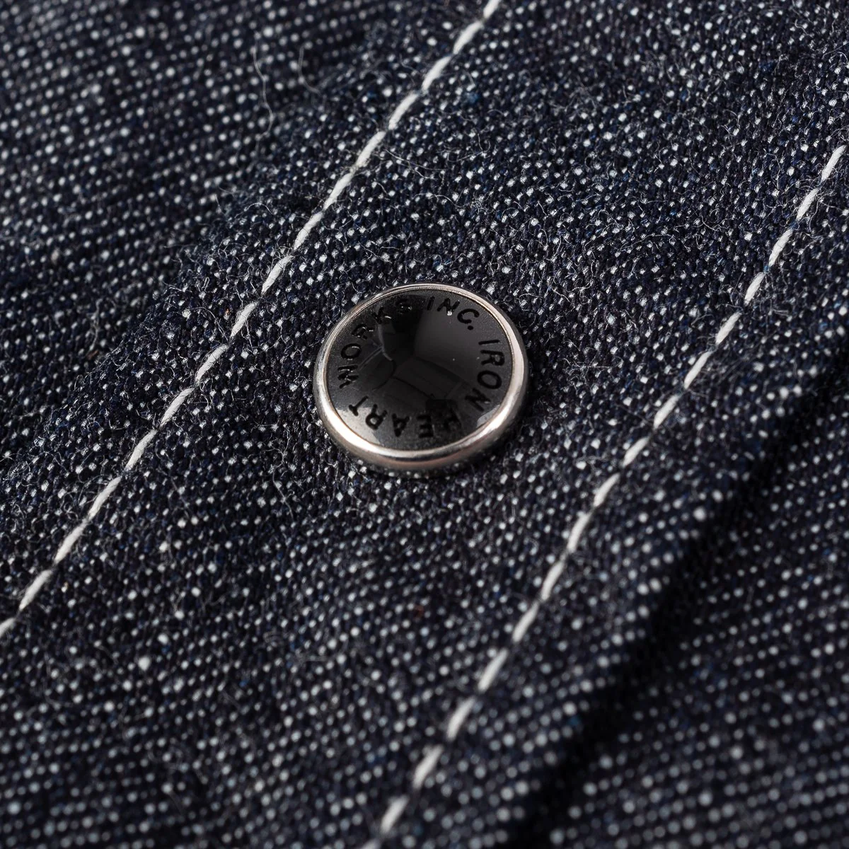 IHSH-320-IND - 10oz Selvedge Denim Western Shirt - Indigo - Image 6