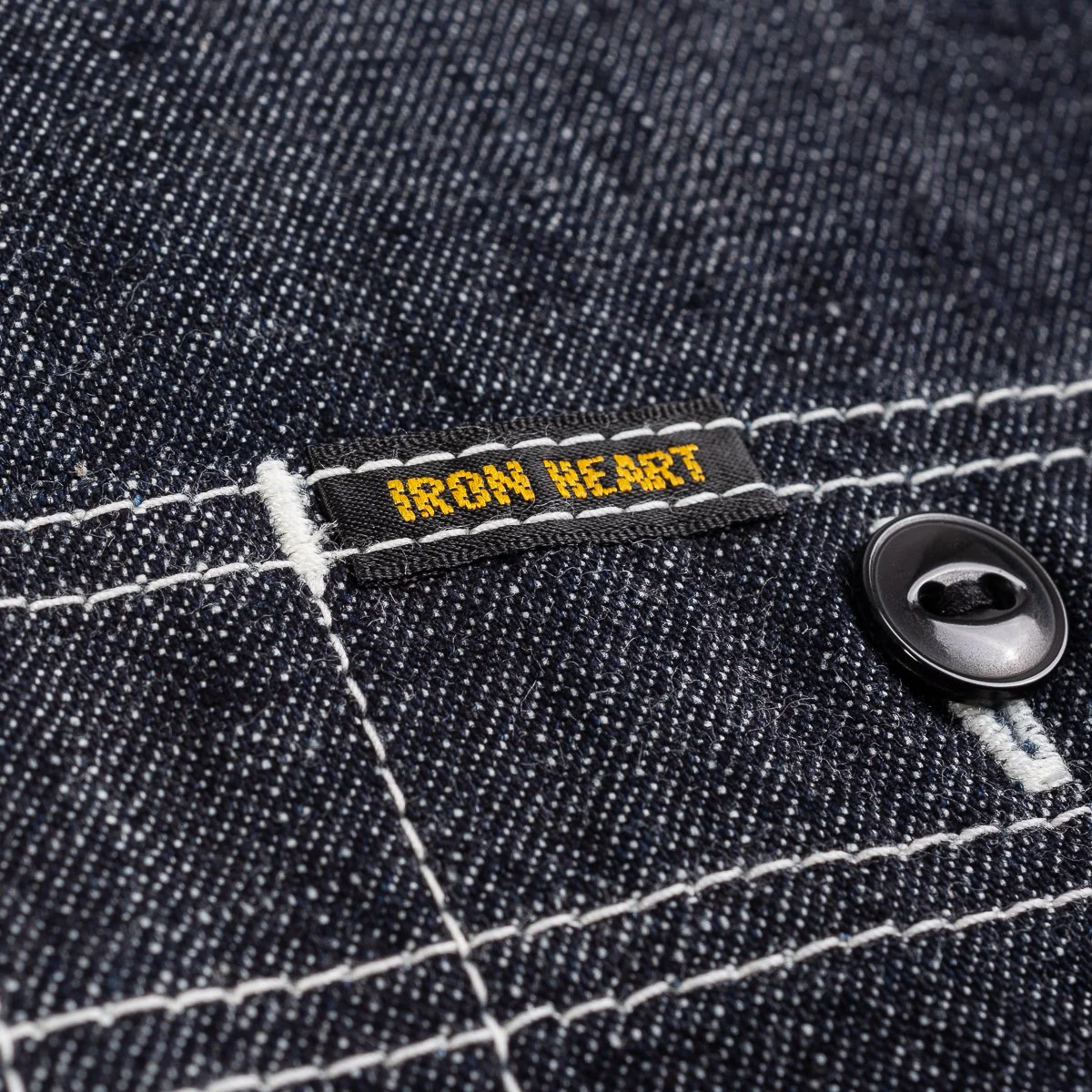 IHSH-322-IND - 10oz Selvedge Denim Work Shirt - Indigo - Image 4