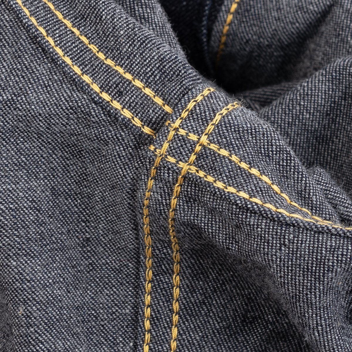 IHSH-351-IND - 10oz Selvedge Denim Work Shirt - Indigo - Image 9