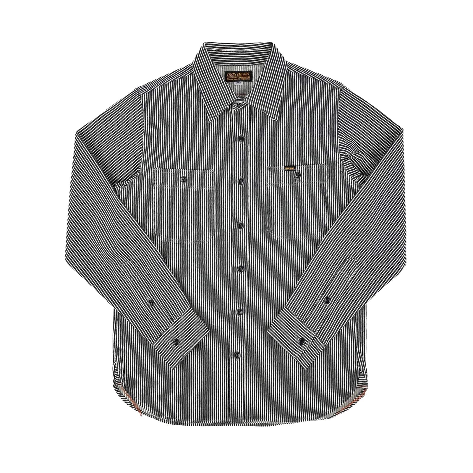 IHSH-274-IND - 12oz Hickory Stripe Work Shirt - Indigo