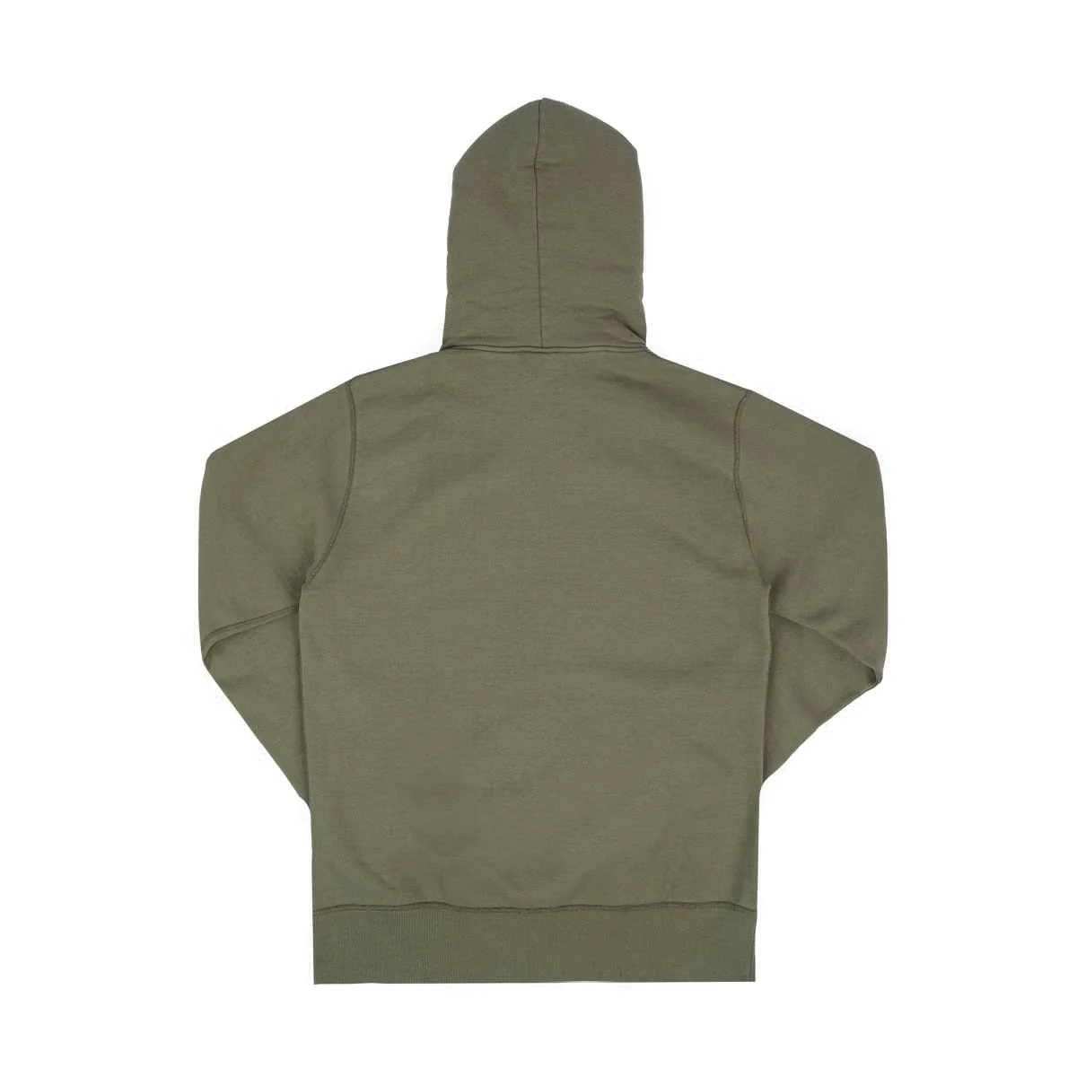 IHSW-10-OLV - 14oz Ultra Heavyweight Loopwheel Cotton Zippered Hoodie - Olive - Image 2