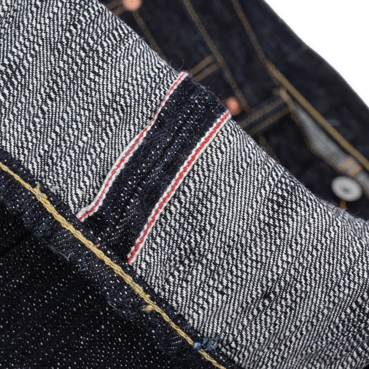 IH-888S-SLB - 16oz Slubby Selvedge Denim Relaxed Tapered Cut Jeans - Indigo - Image 10