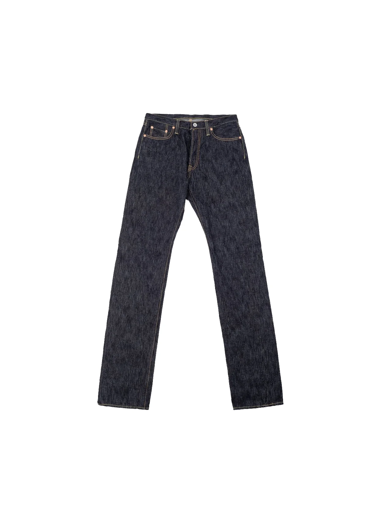 IH-888S-SLB - 16oz Slubby Selvedge Denim Relaxed Tapered Cut Jeans - Indigo - Image 2