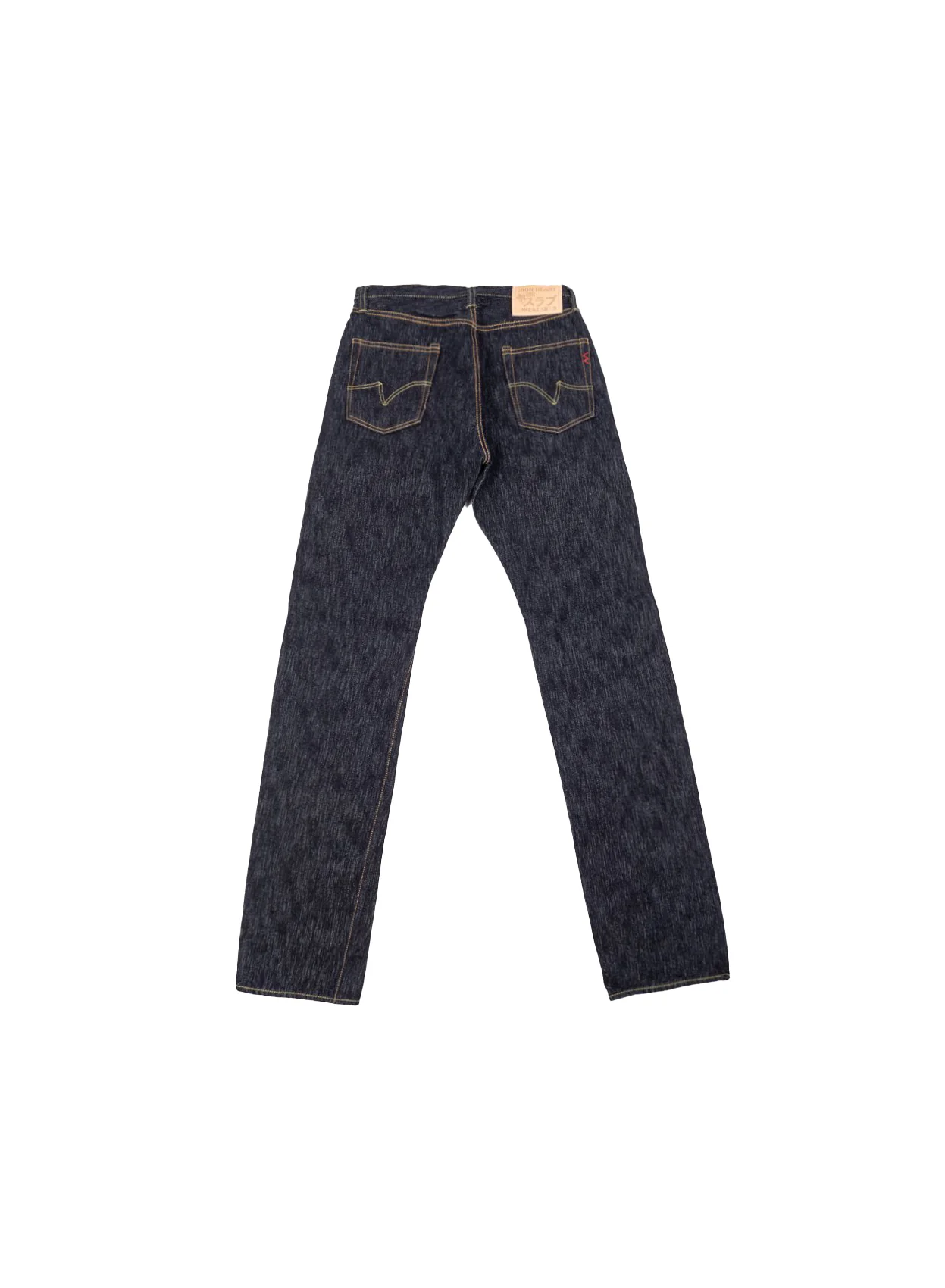 IH-888S-SLB - 16oz Slubby Selvedge Denim Relaxed Tapered Cut Jeans - Indigo - Image 3
