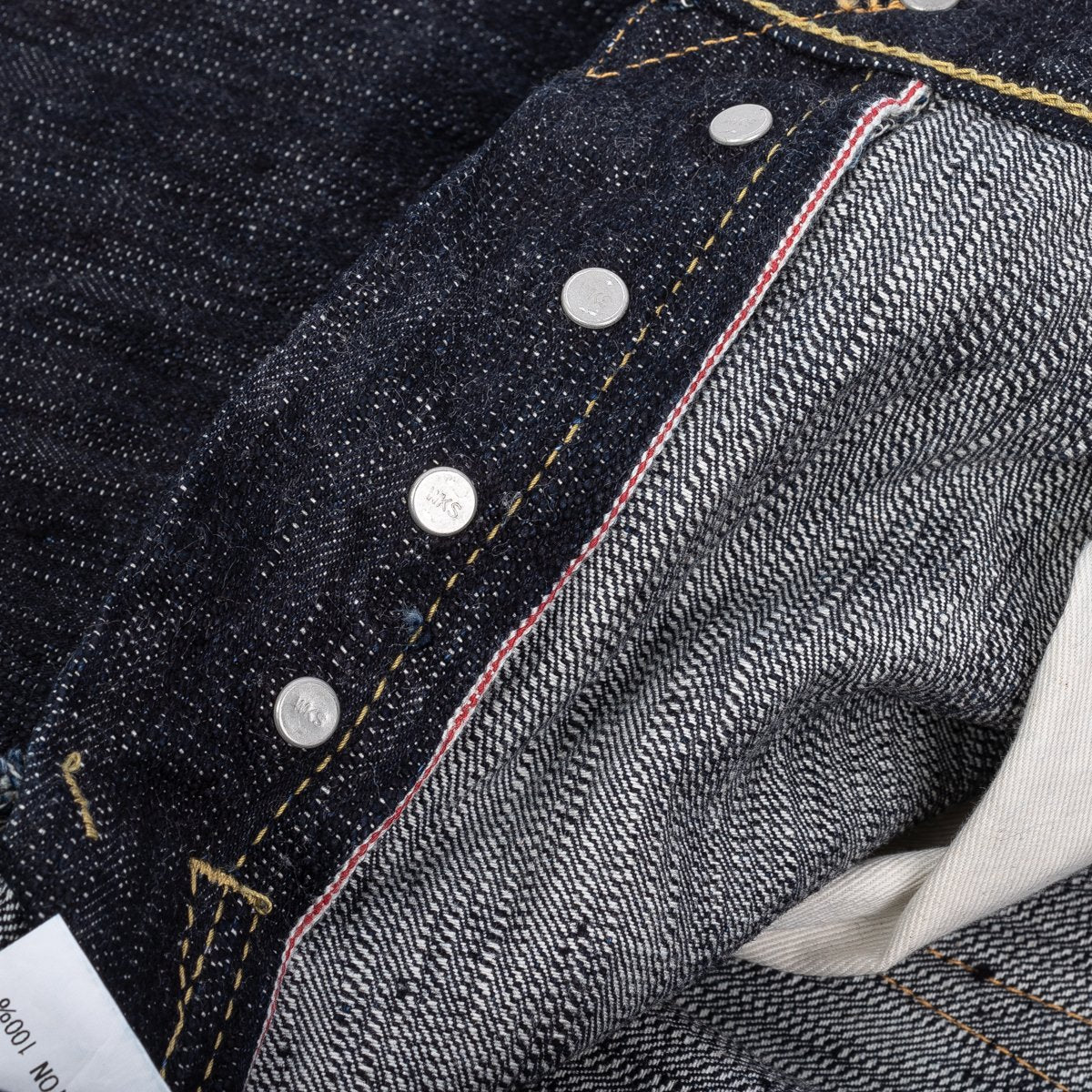 IH-888S-SLB - 16oz Slubby Selvedge Denim Relaxed Tapered Cut Jeans - Indigo - Image 9