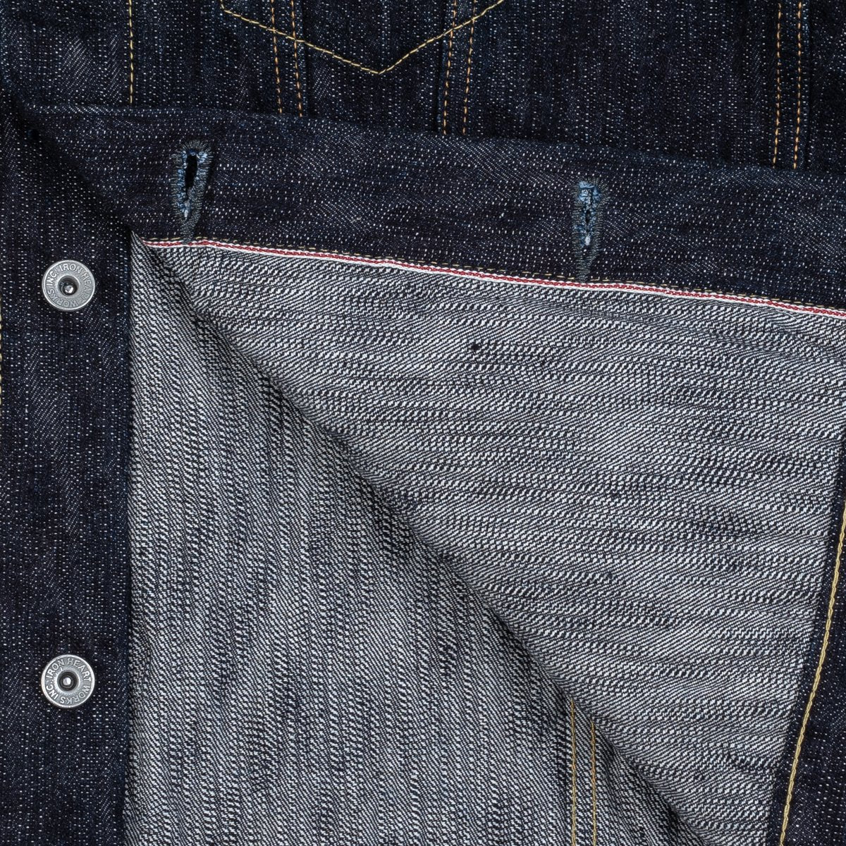 IH-526J-SLB - 16oz Slubby Selvedge Denim Type III Jacket - Indigo - Image 11