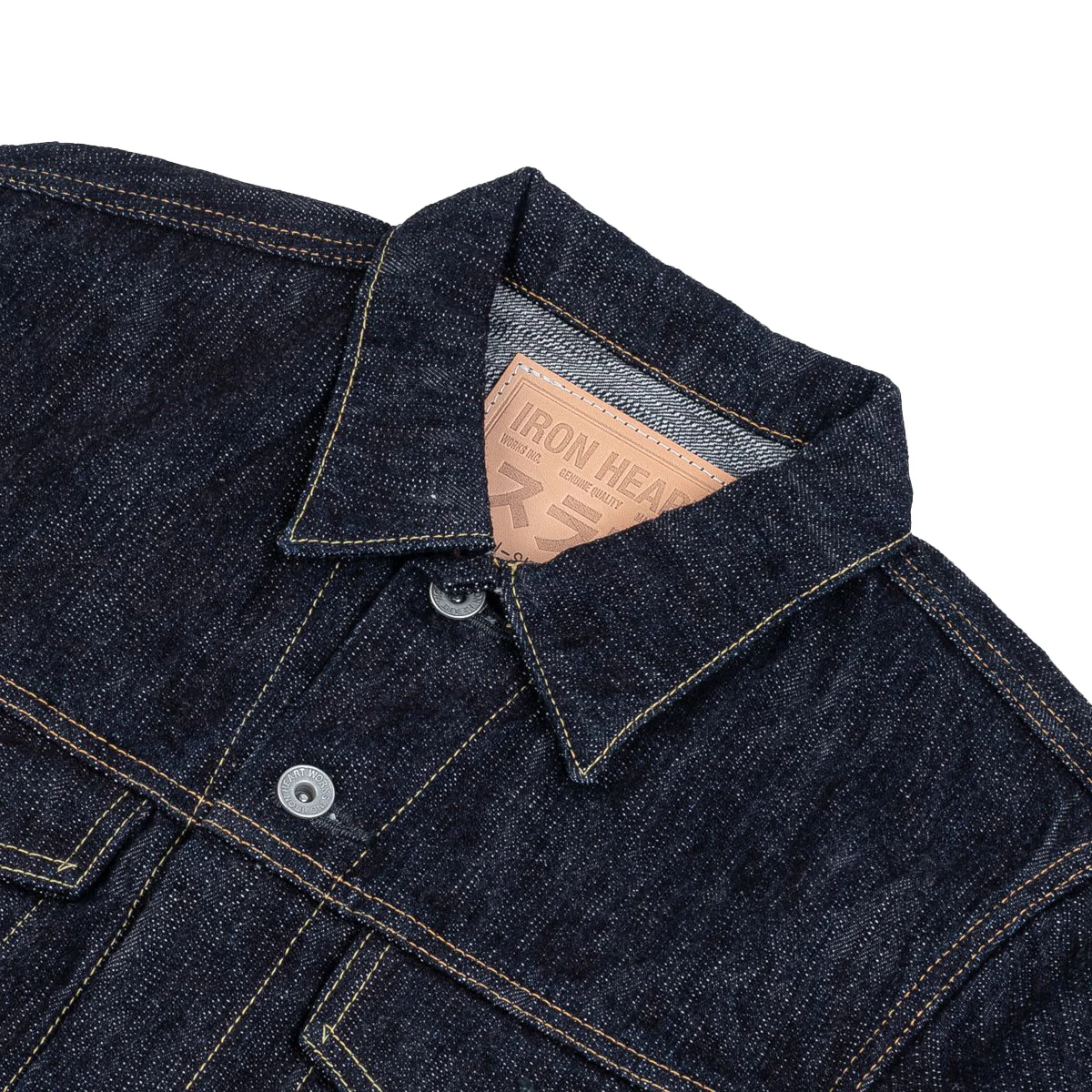 IH-526J-SLB - 16oz Slubby Selvedge Denim Type III Jacket - Indigo - Image 3