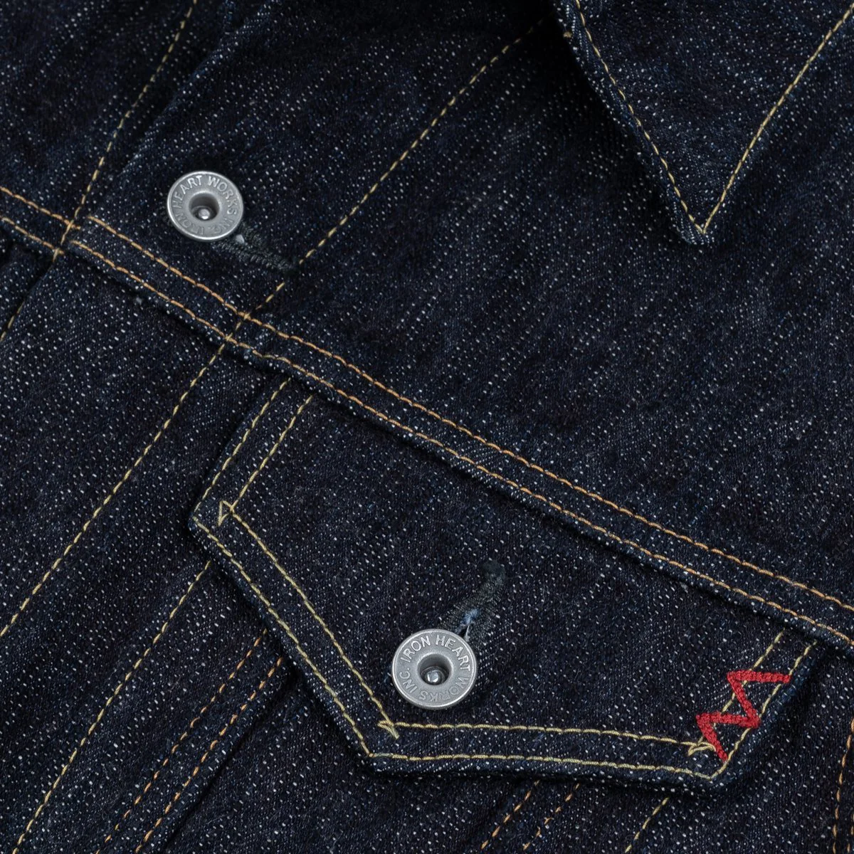 IH-526J-SLB - 16oz Slubby Selvedge Denim Type III Jacket - Indigo - Image 4