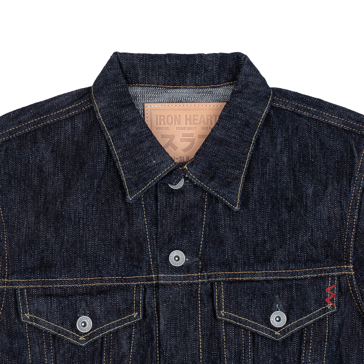 IH-526J-SLB - 16oz Slubby Selvedge Denim Type III Jacket - Indigo - Image 5