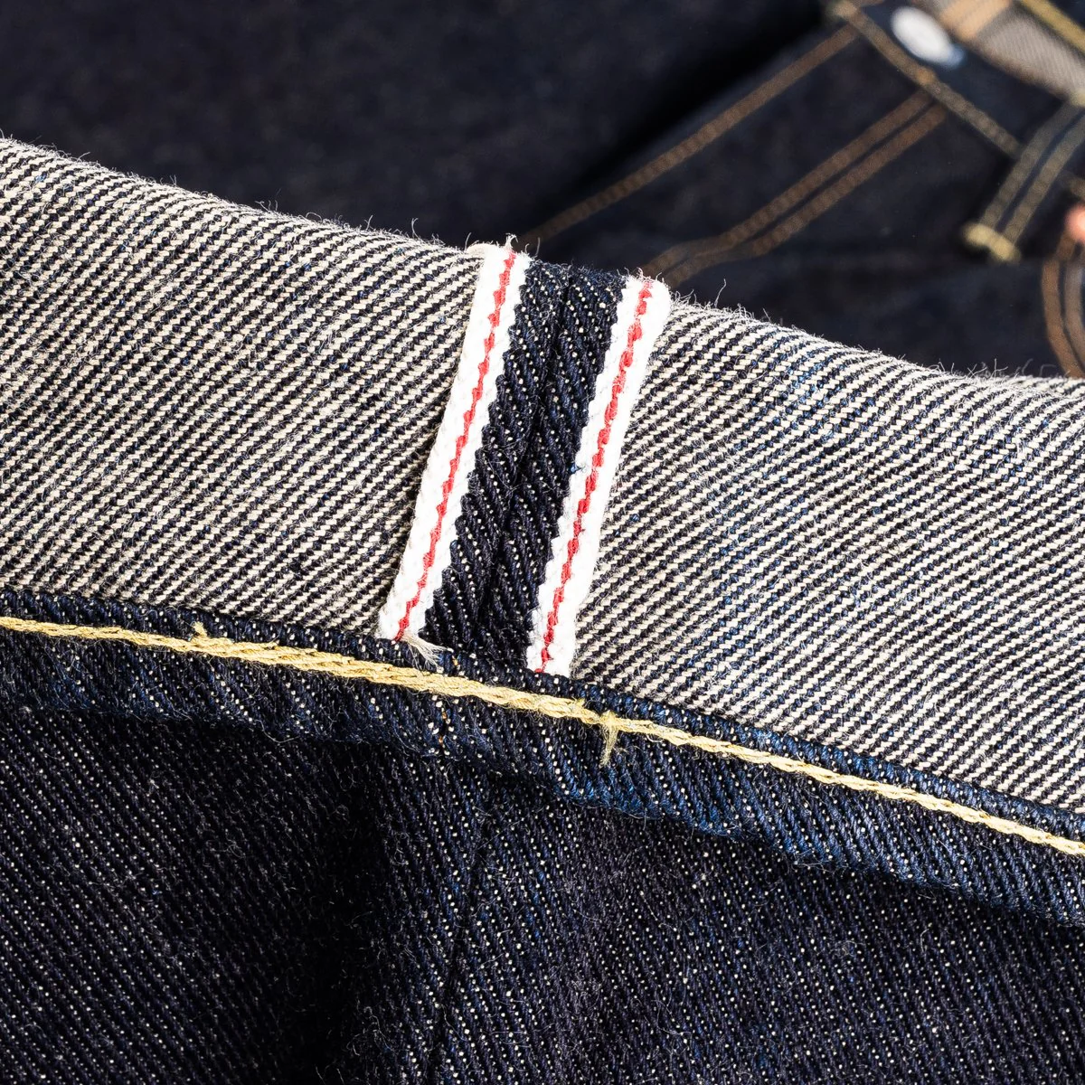 IH-634S-19L 19oz Left Hand Twill Selvedge Denim Straight Cut Jeans - Indigo - Image 10