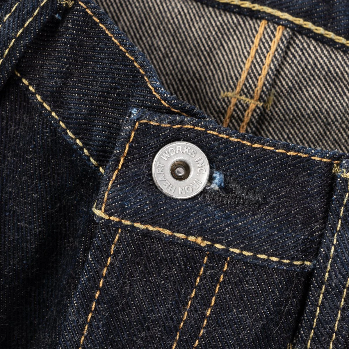 IH-634S-19L 19oz Left Hand Twill Selvedge Denim Straight Cut Jeans - Indigo - Image 6
