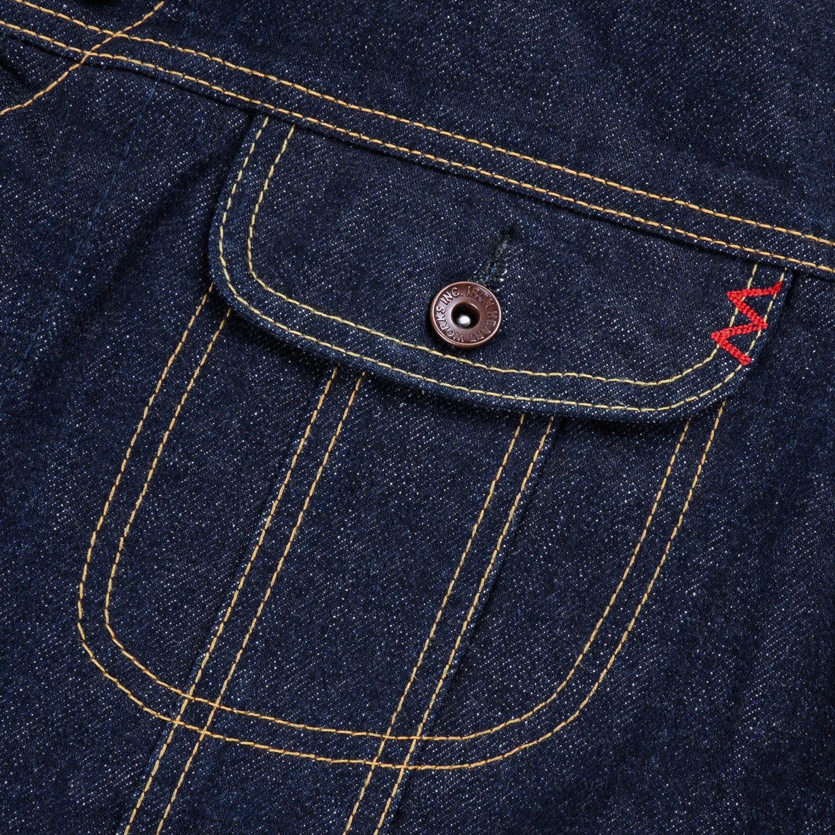 IH-101J-SR 18oz Selvedge Denim Storm Rider Jacket - Indigo - Image 5