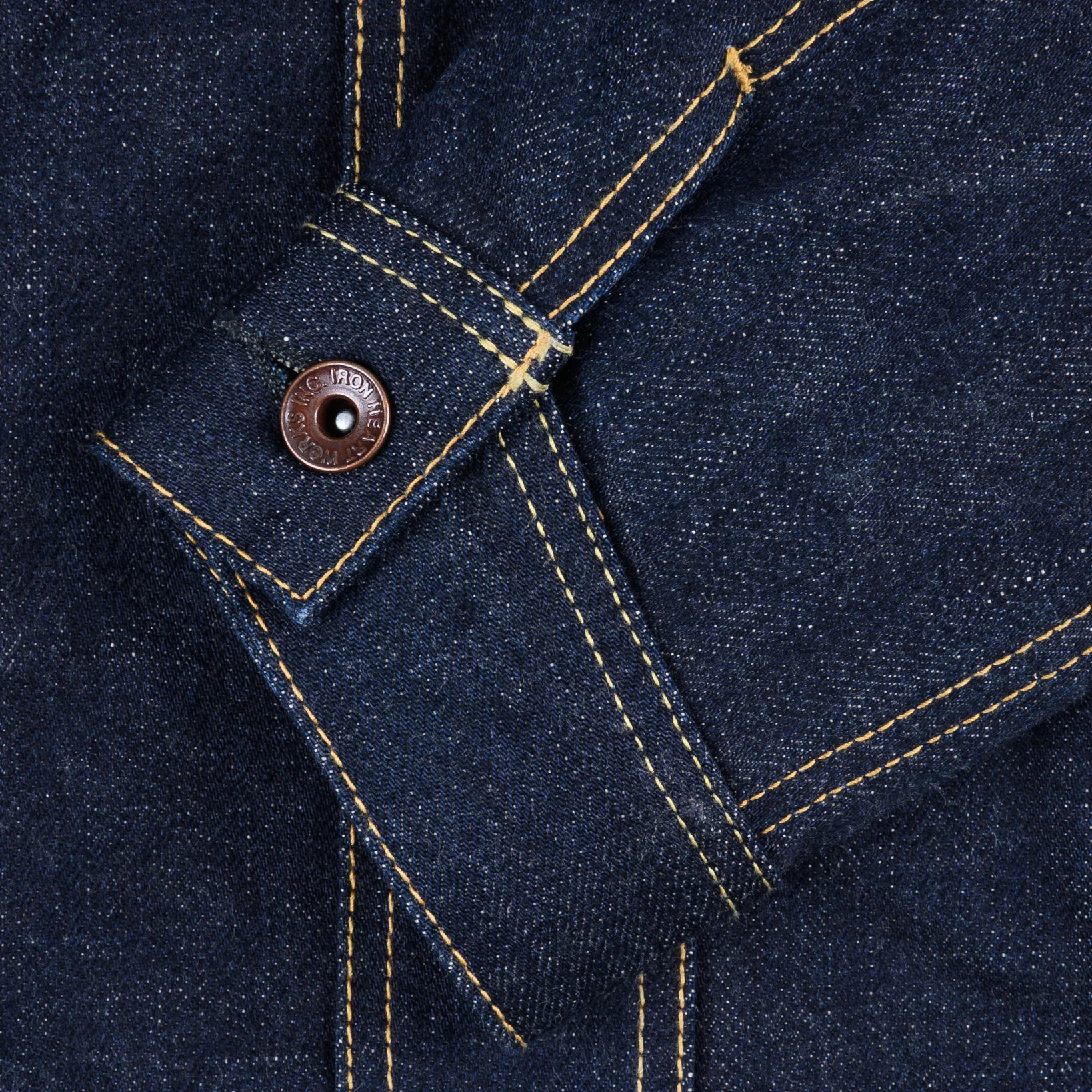 IH-101J-SR 18oz Selvedge Denim Storm Rider Jacket - Indigo - Image 7