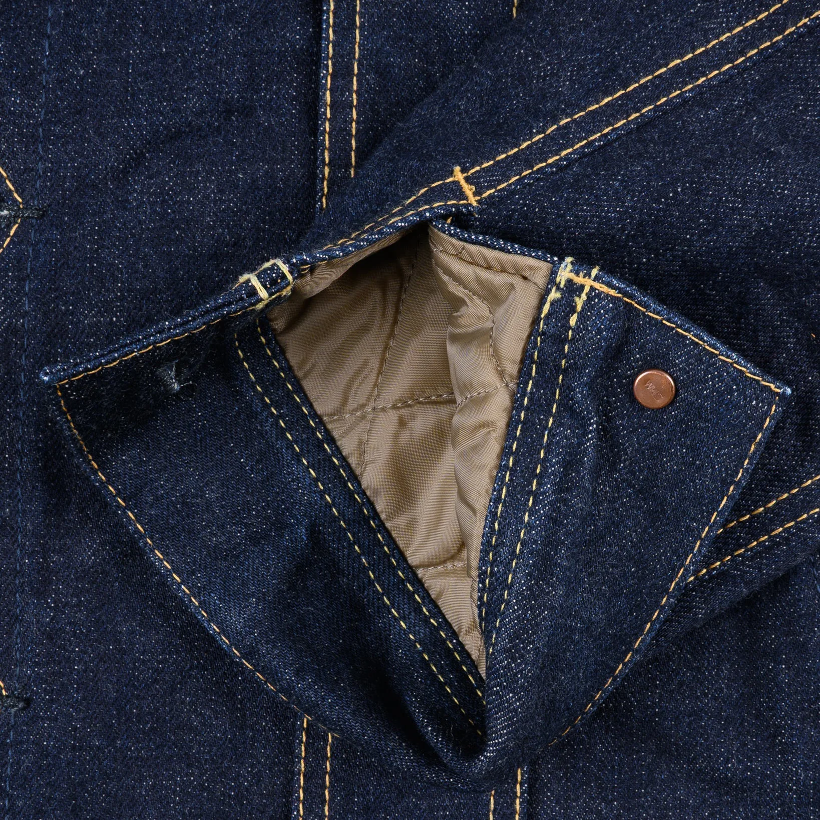IH-101J-SR 18oz Selvedge Denim Storm Rider Jacket - Indigo - Image 8