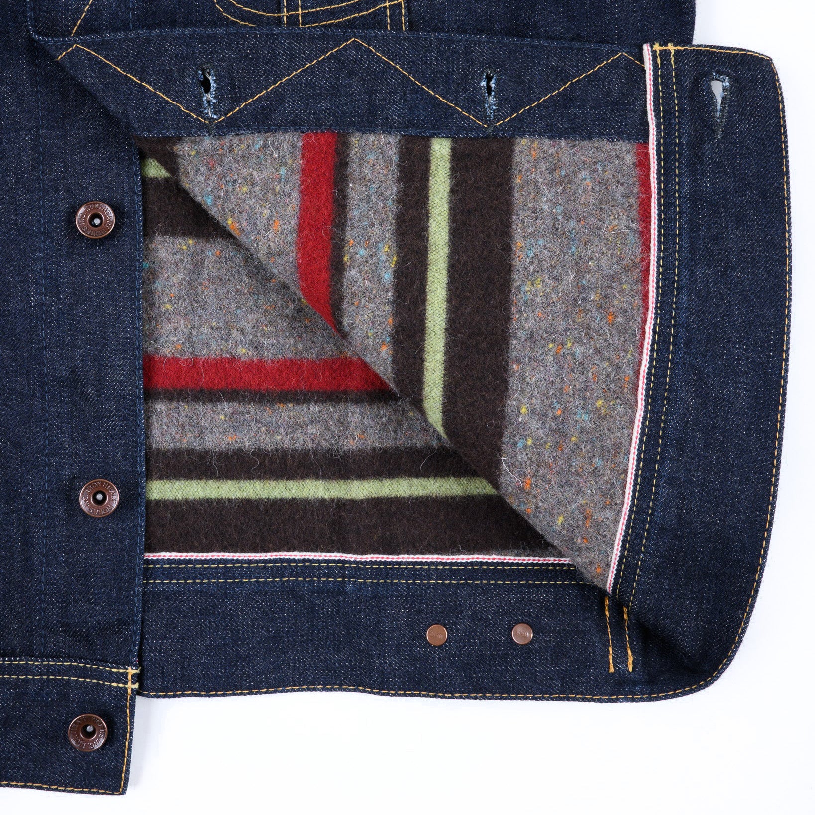 IH-101J-SR 18oz Selvedge Denim Storm Rider Jacket - Indigo - Image 9