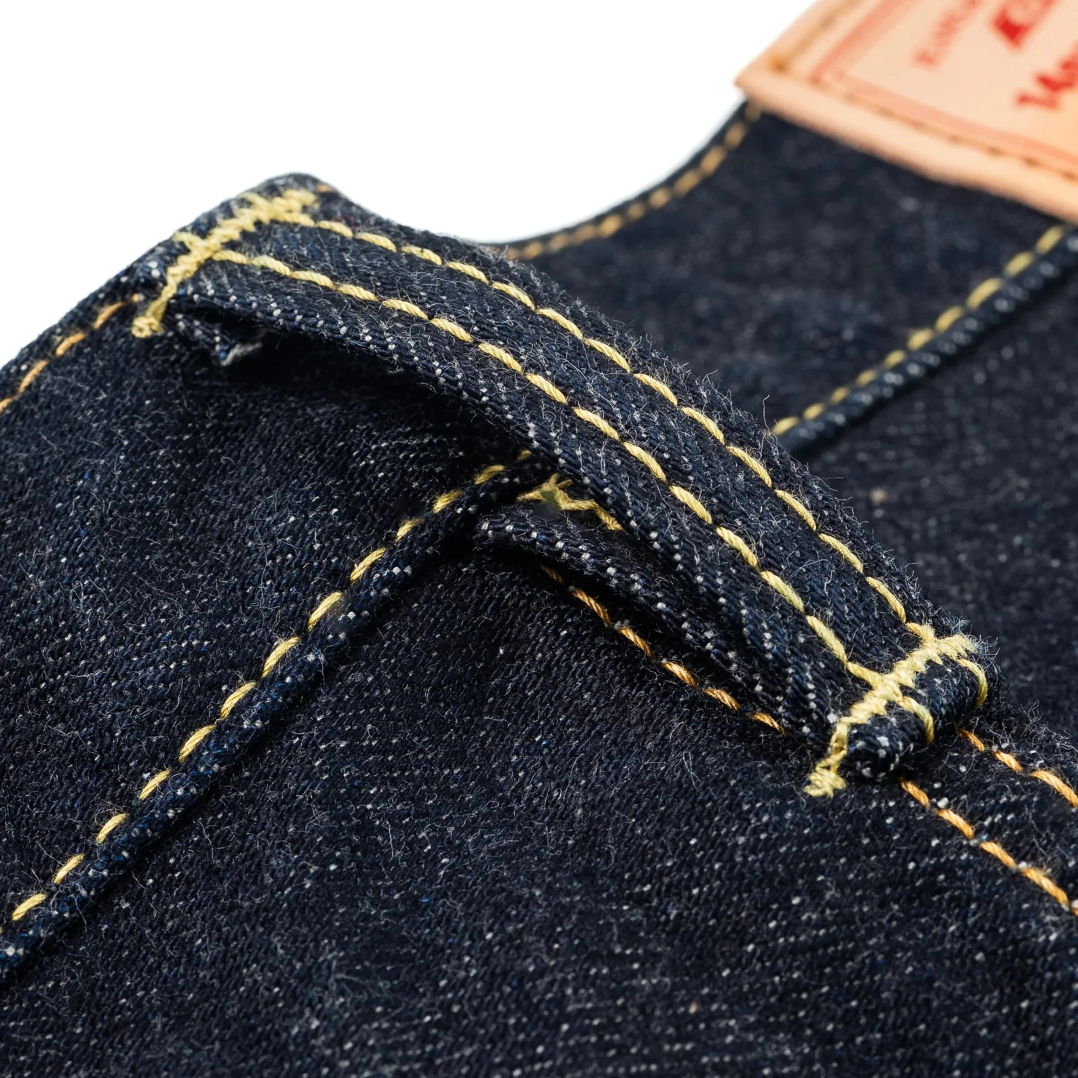 IH-1955S-142 14oz Selvedge Denim "1955" Vintage Tapered Cut Jeans - Indigo - Image 10